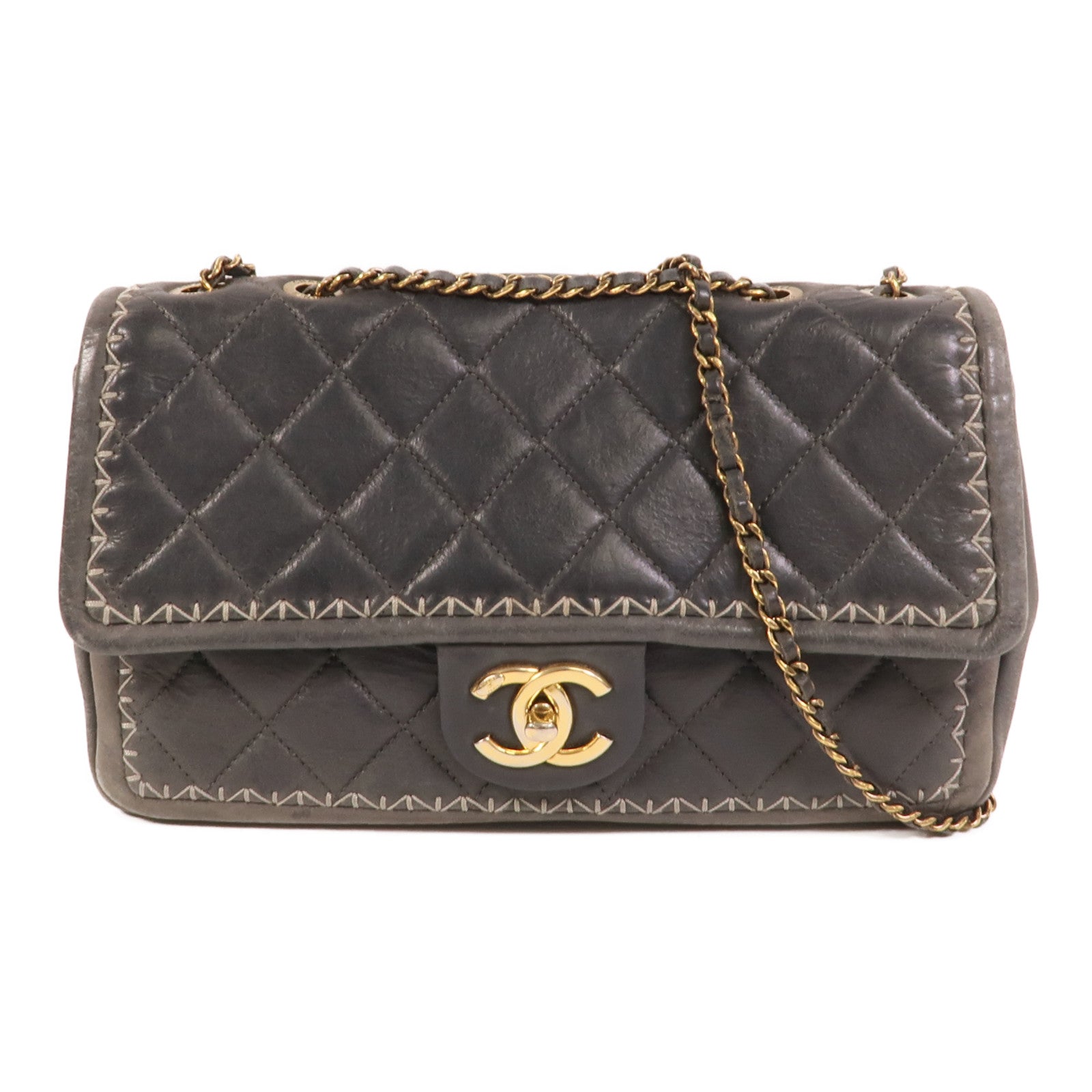 CHANEL 牛皮皮革Chain Shoulder肩背袋