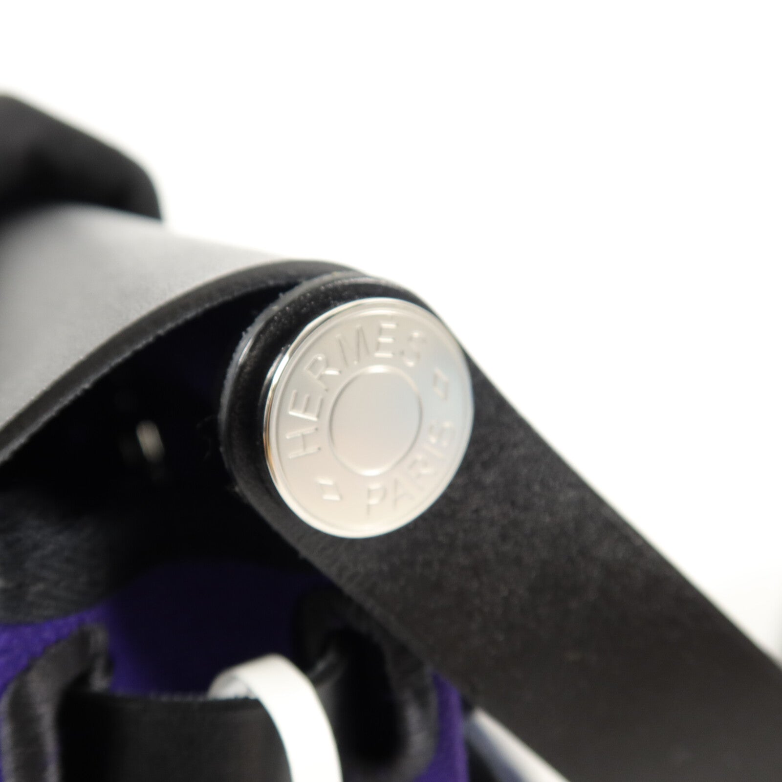 HERMES 帆布Mini Herbag肩背袋Purple