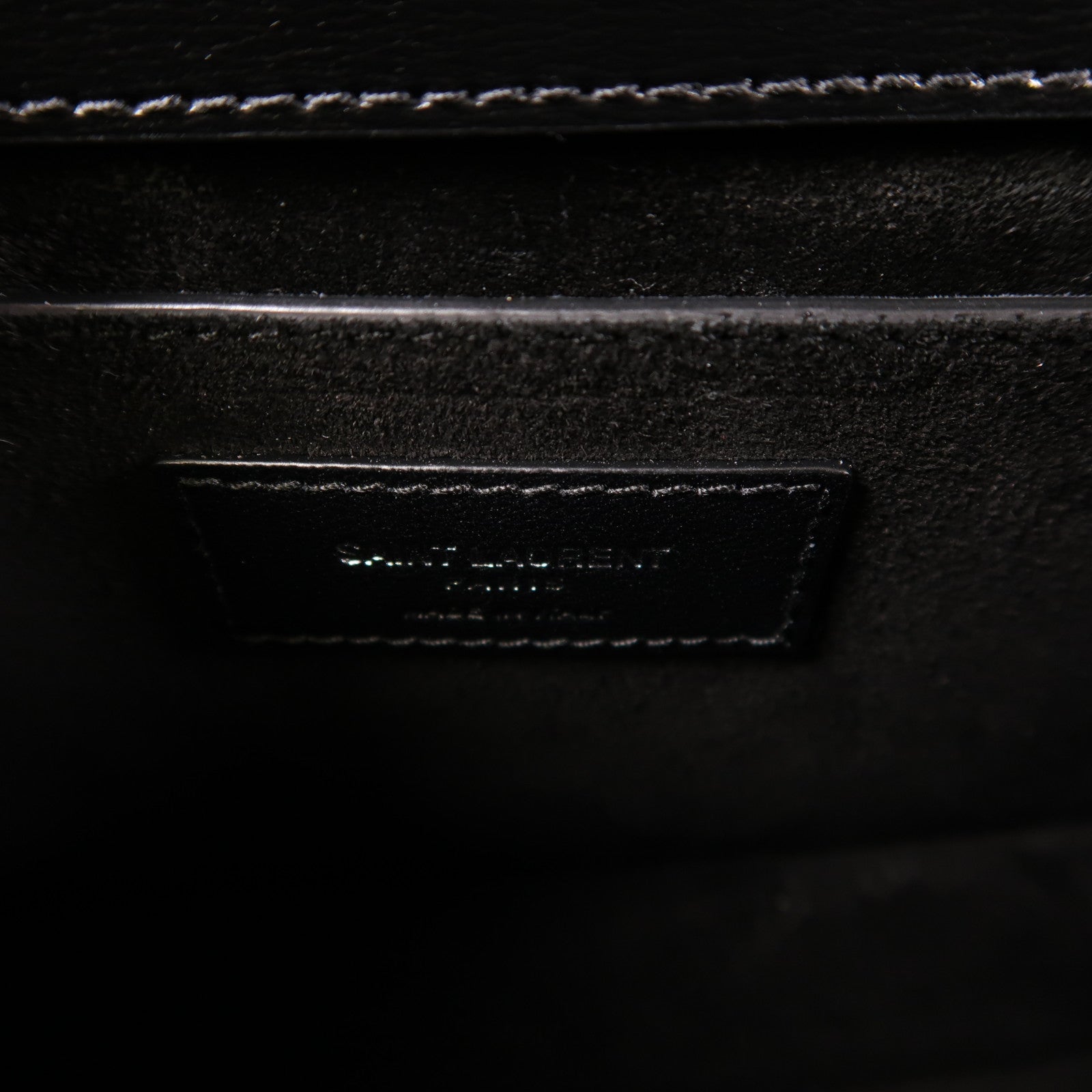 SAINT LAURENT 牛皮皮革Sunset Medium銀扣鏈帶肩背袋
