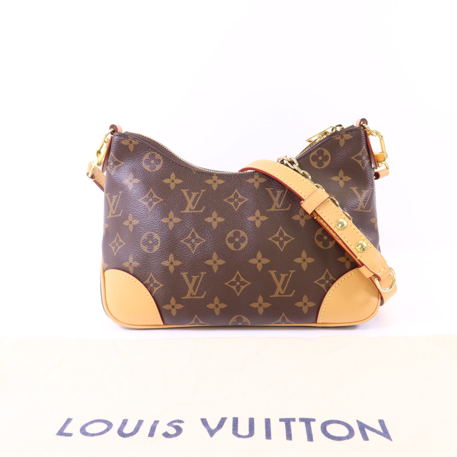 LOUIS VUITTON Monogram Boulogne PM金扣手挽肩背兩用袋