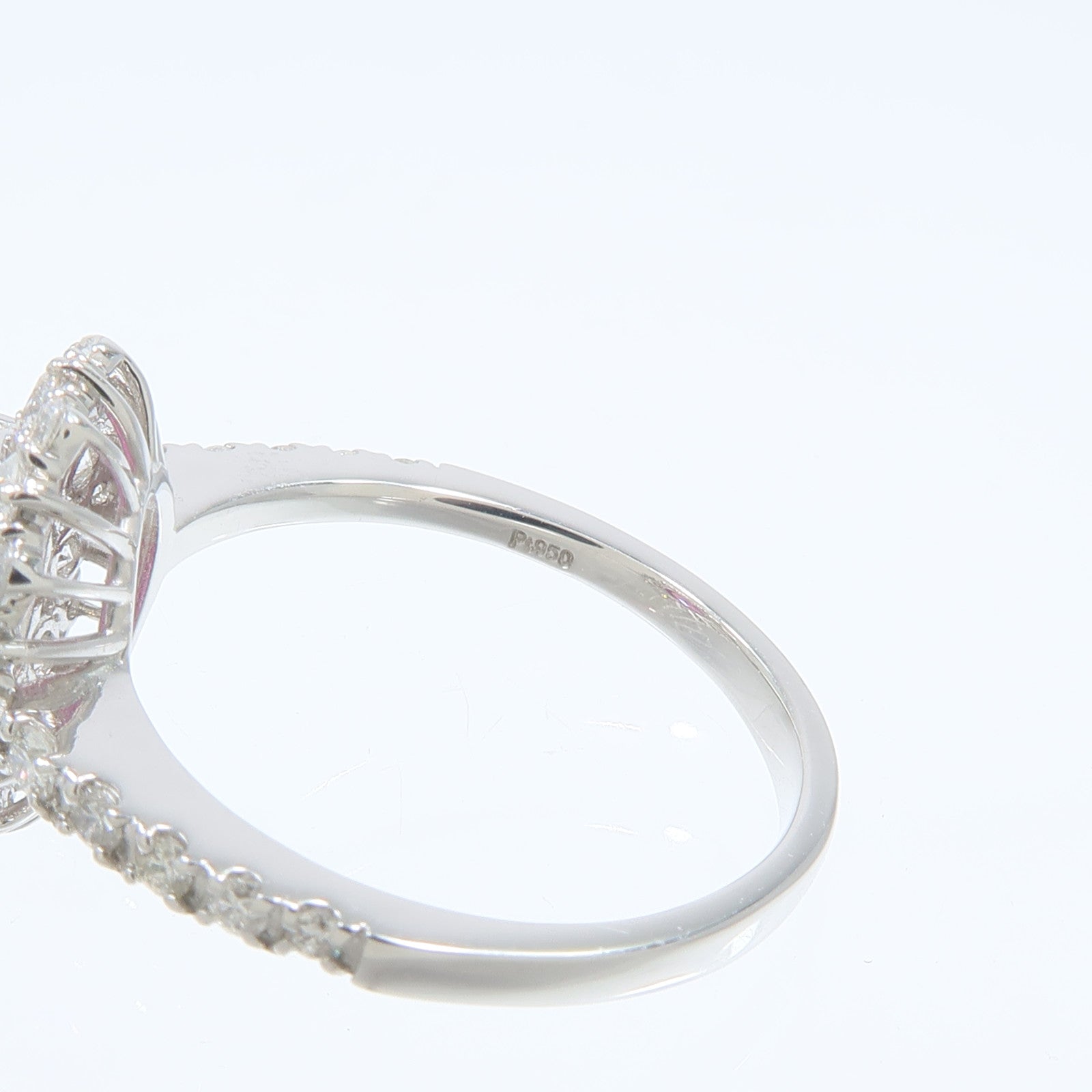 JEWELRY PT950鉑金Pink Sapphire Diamond Ring粉紅藍寶石/鑽石
