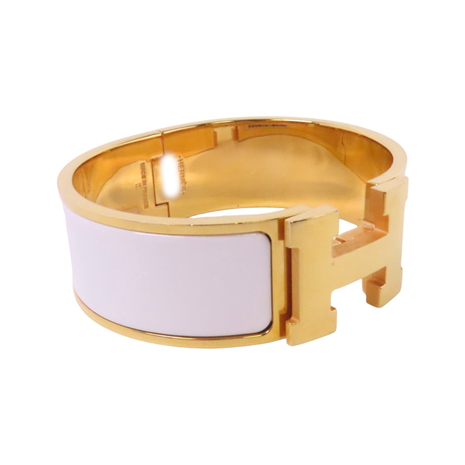 HERMES 金屬/琺瑯Clic Clac H Bracelet金扣手鐲