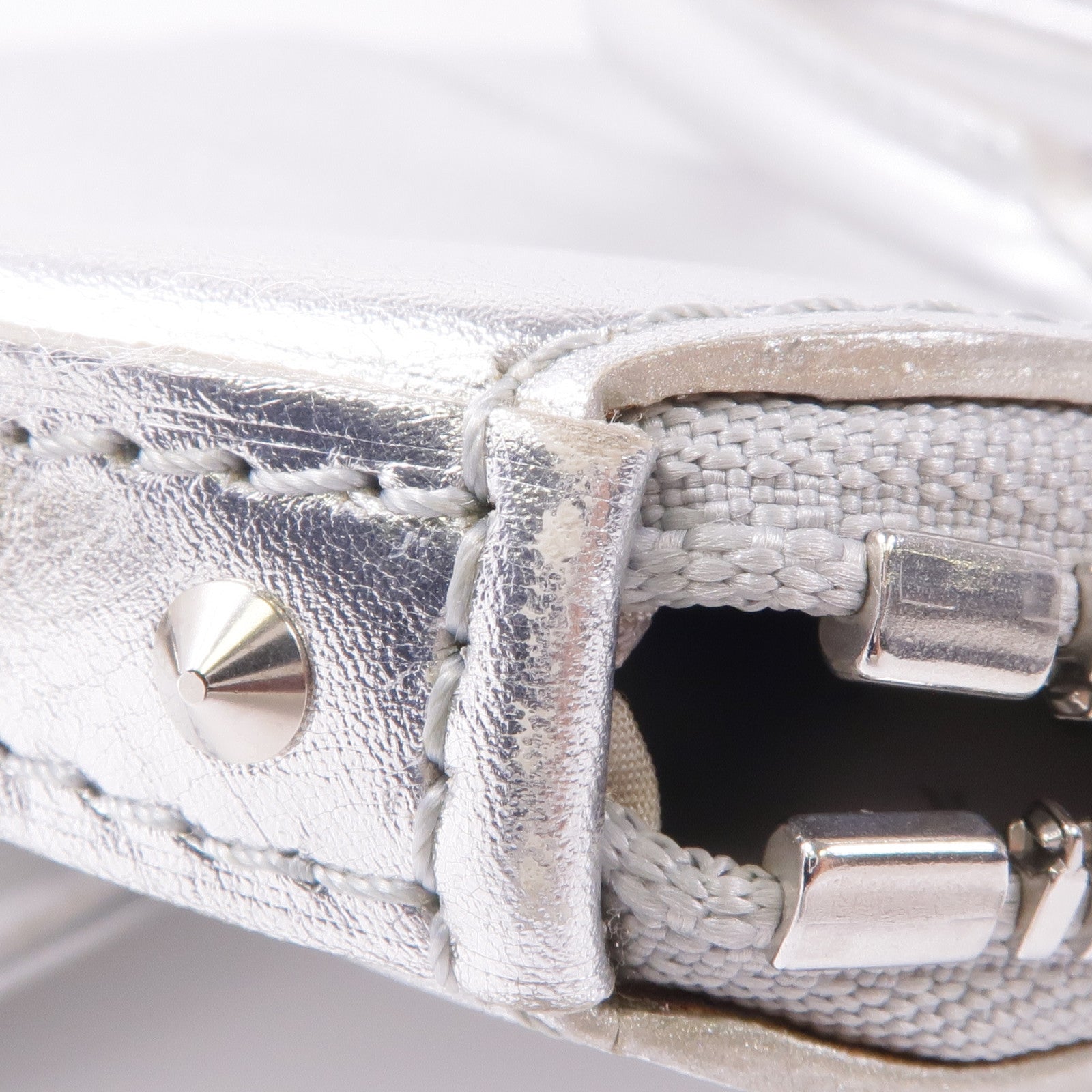 LOUIS VUITTON 皮革Lockit PM銀扣手挽袋