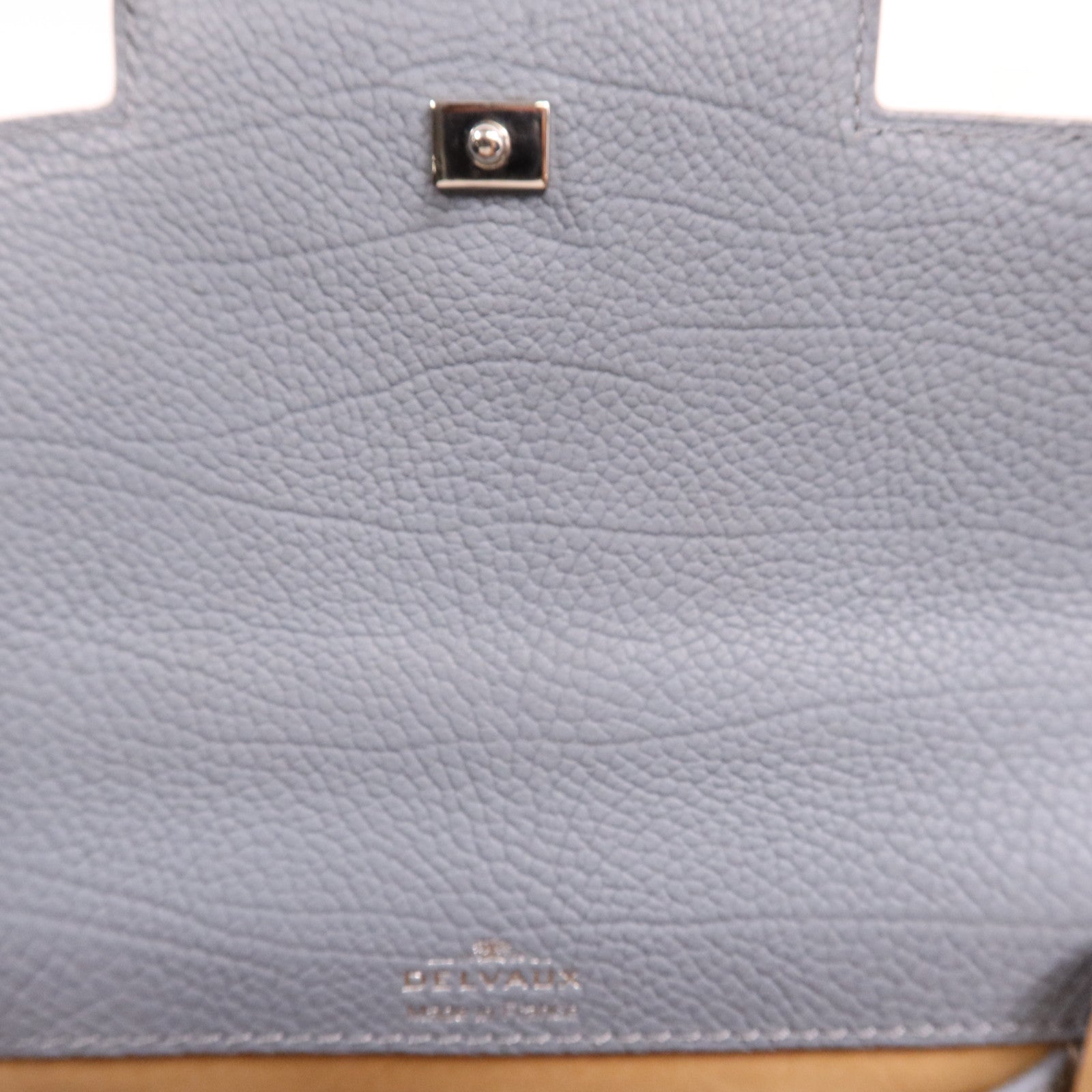 Delvaux 牛皮皮革Tempete Mini銀扣手挽肩背兩用袋