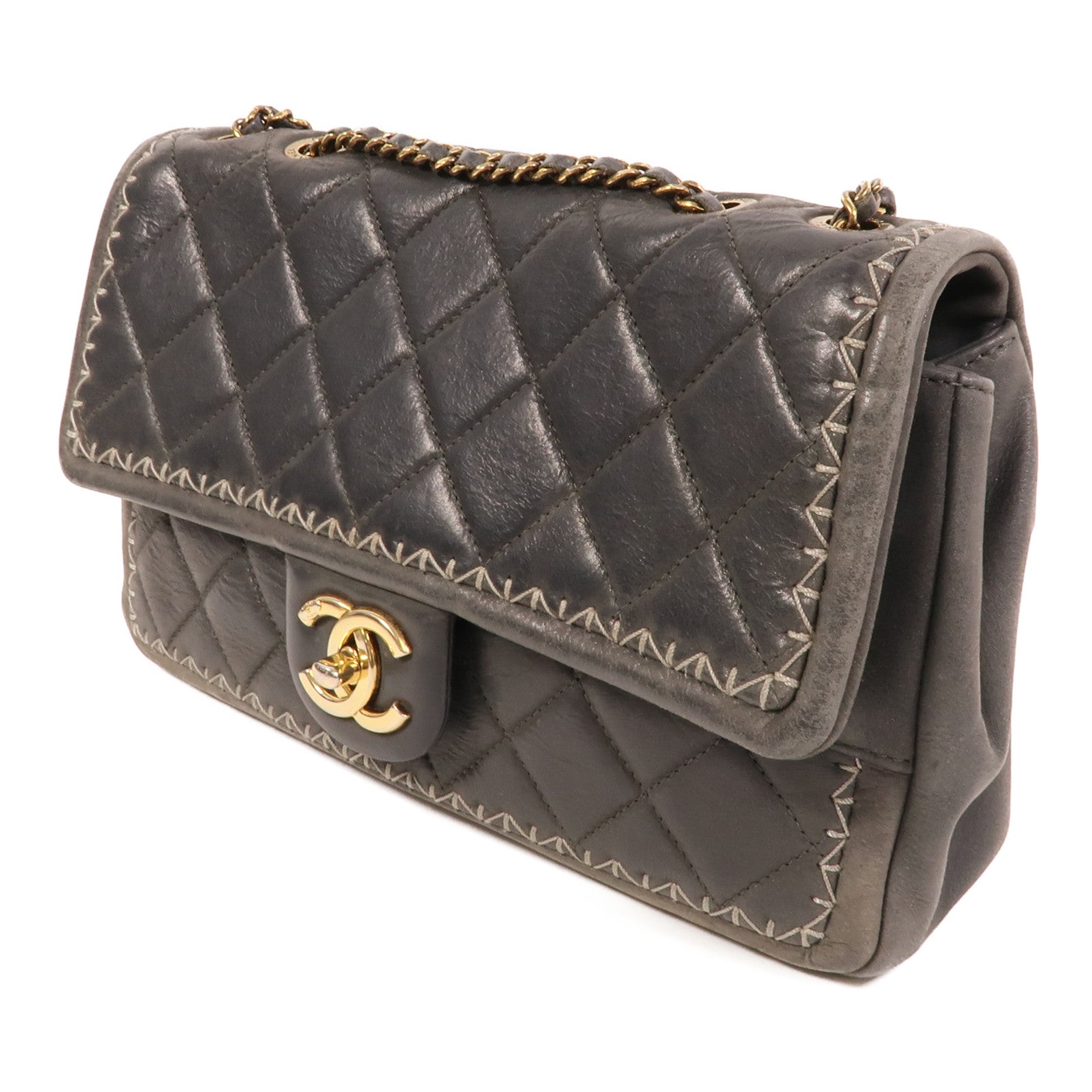 CHANEL 牛皮皮革Chain Shoulder肩背袋
