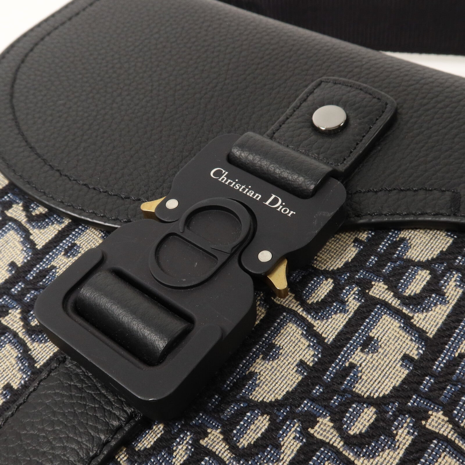 Dior 牛皮皮革/帆布Saddle Messenger Bag肩背袋