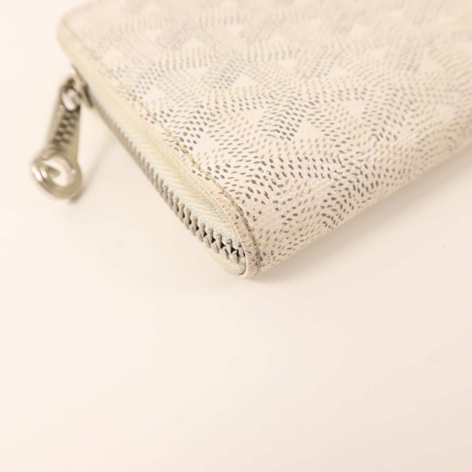 GOYARD 【激減優惠】塗層帆布/牛皮皮革Matignon GM Wallet銀扣拉長鏈錢包