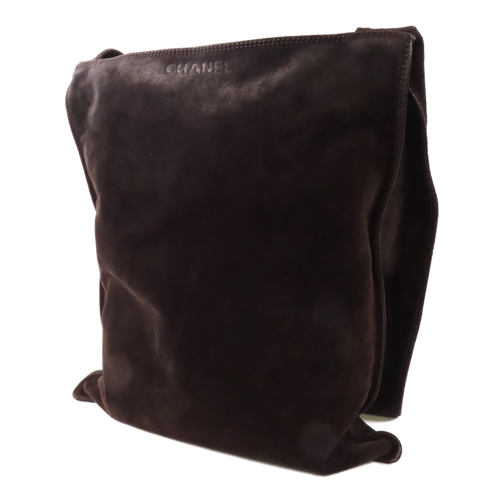 CHANEL 麂皮皮革Shoulder Bag肩背袋