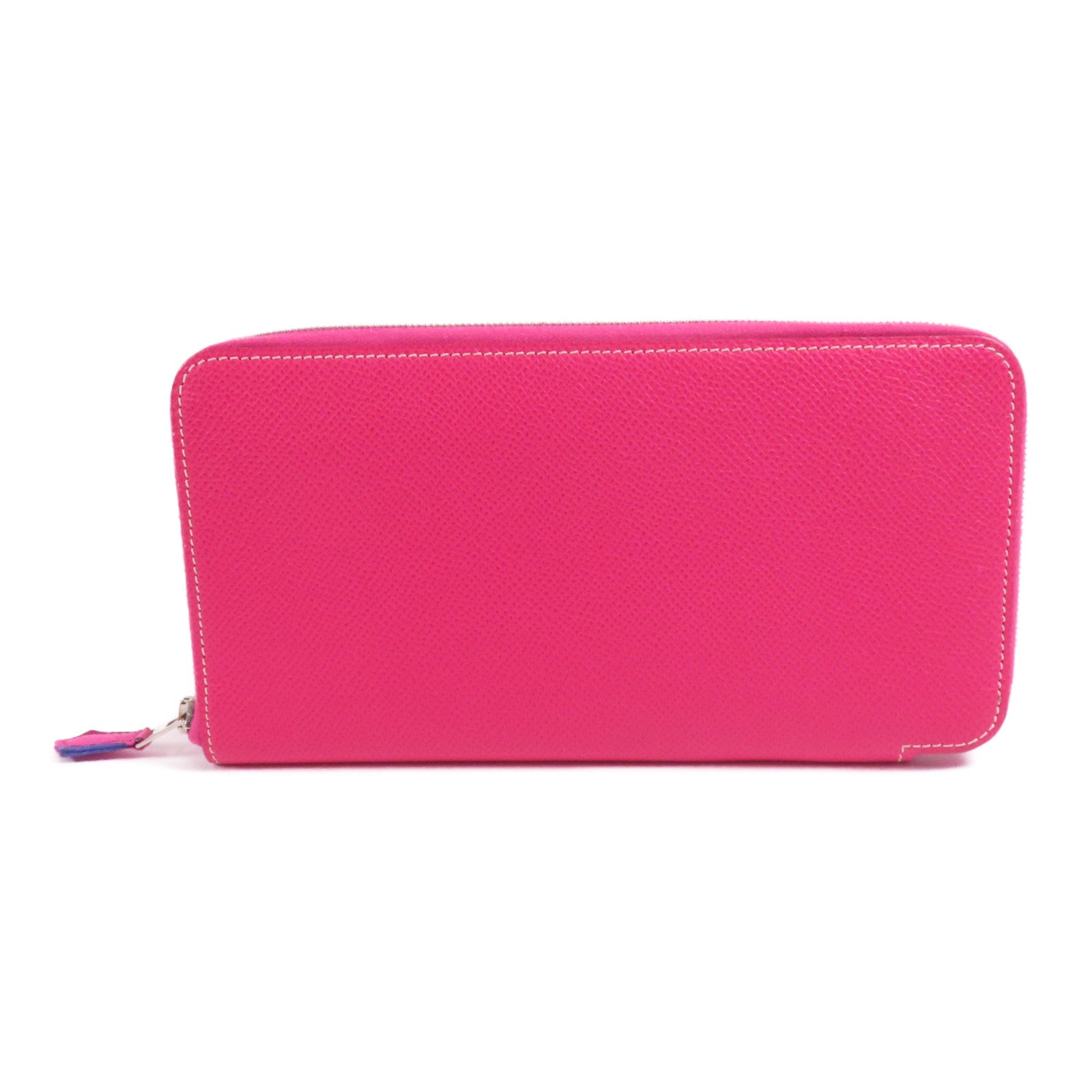 HERMES PHW Silk In Classic Long Wallet Epsom Leather Rose Tyrien
