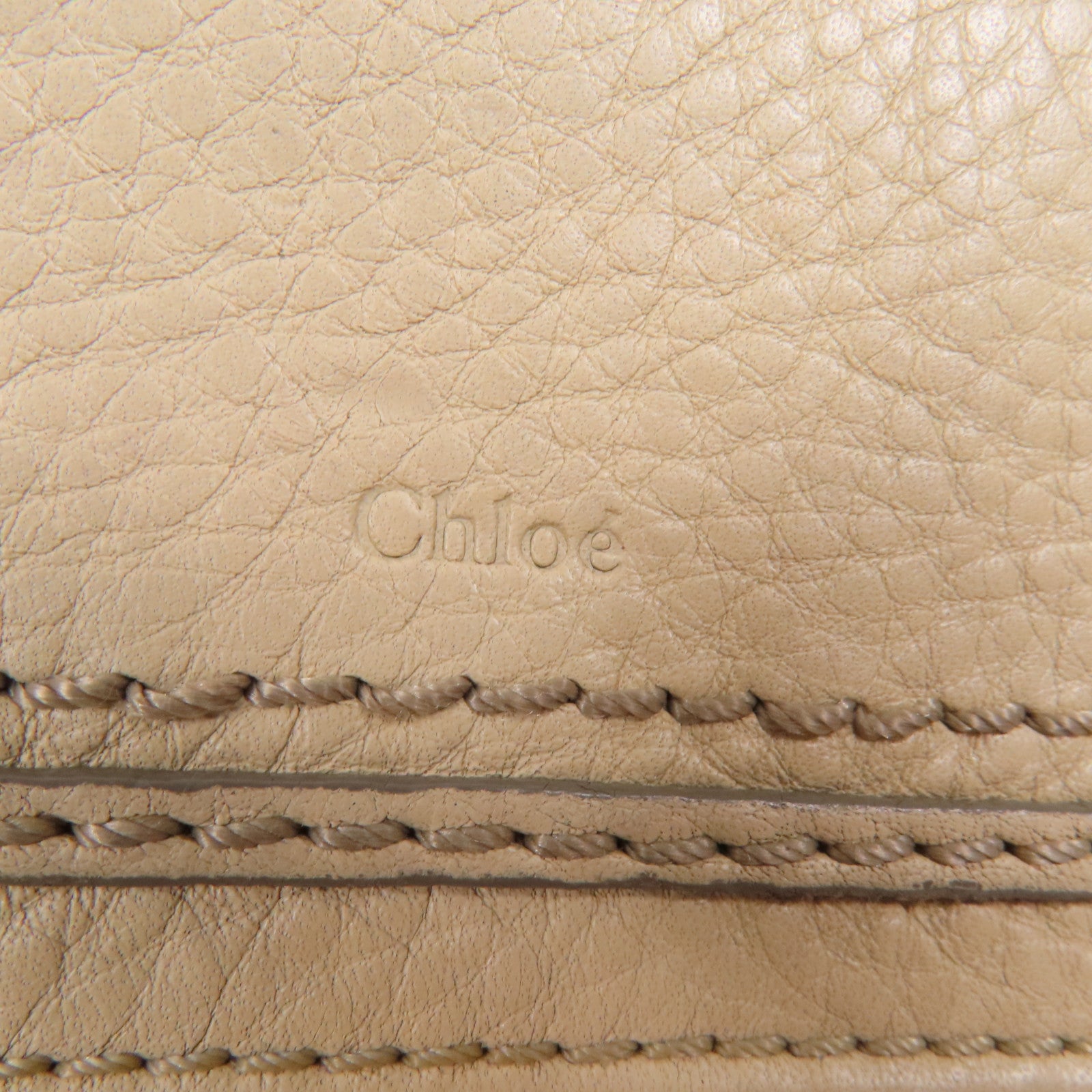 Chloe 牛皮皮革Wallet金扣錢包