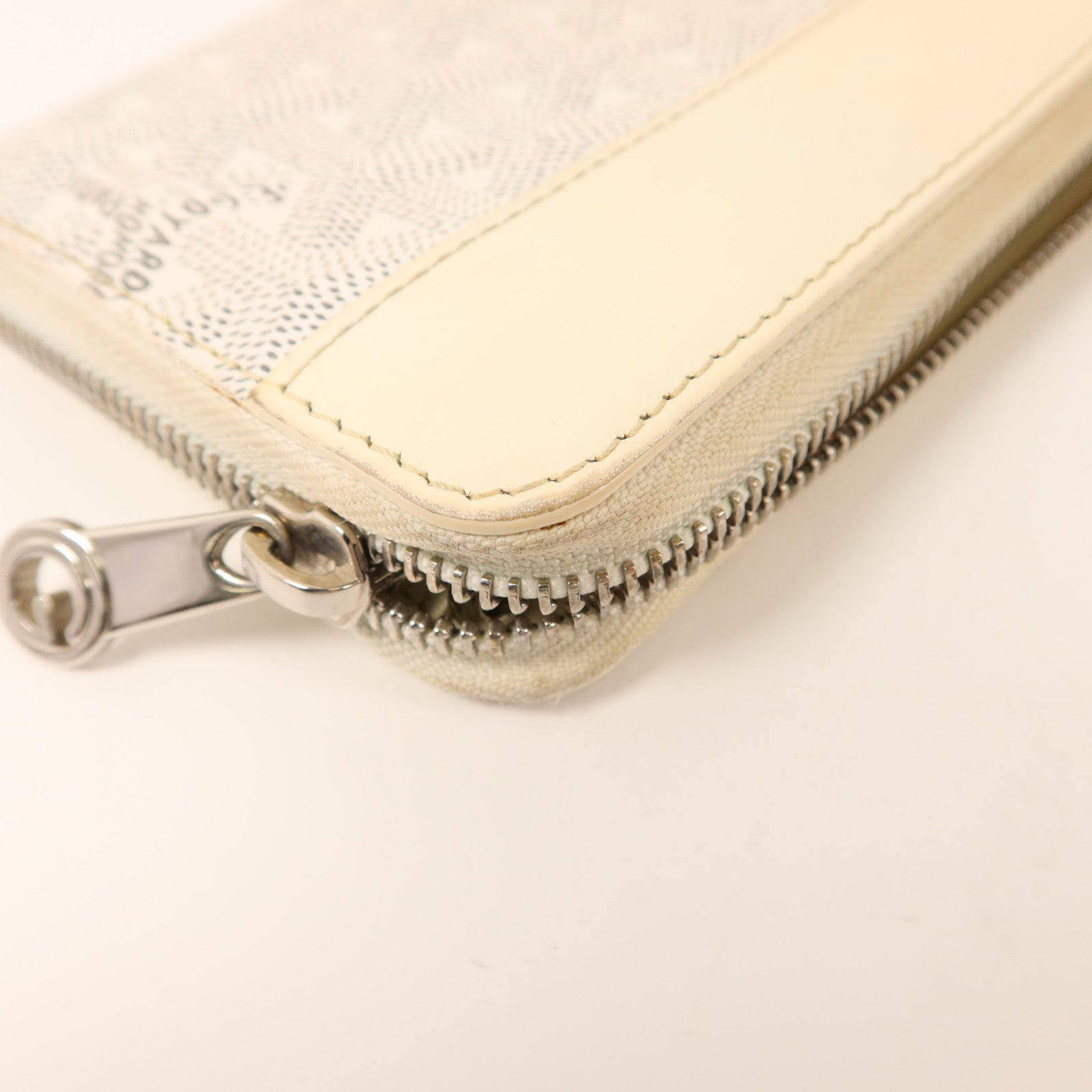 GOYARD 【激減優惠】塗層帆布/牛皮皮革Matignon GM Wallet銀扣拉長鏈錢包
