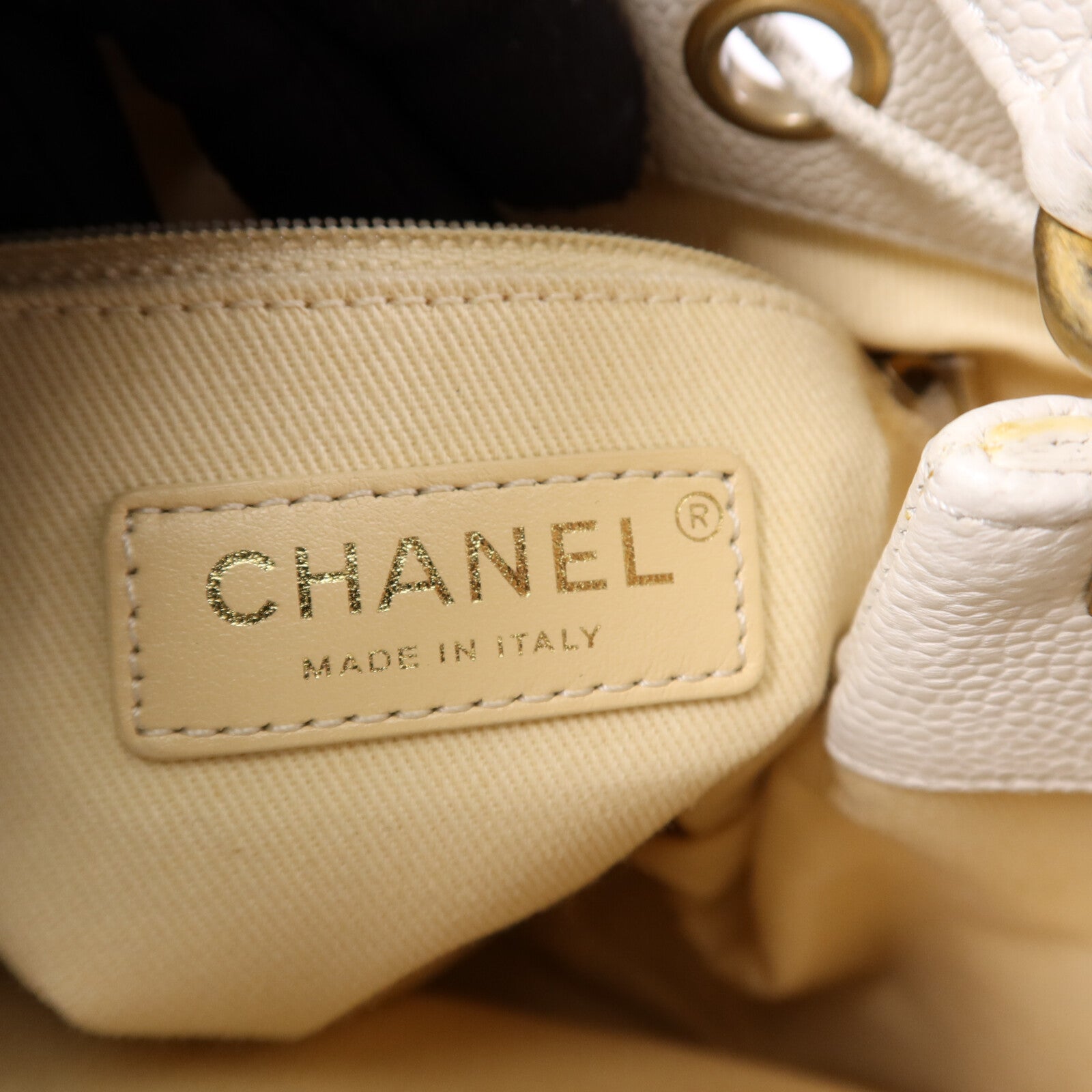 CHANEL 牛皮皮革Chain Shoulder Bag金扣鏈帶肩背袋