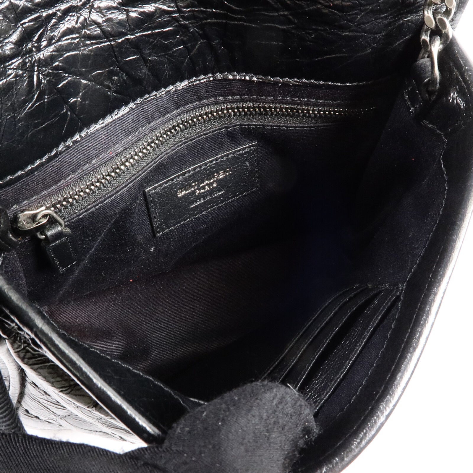 YVES SAINT LAURENT 牛皮皮革Niki WOC鏈帶肩背袋