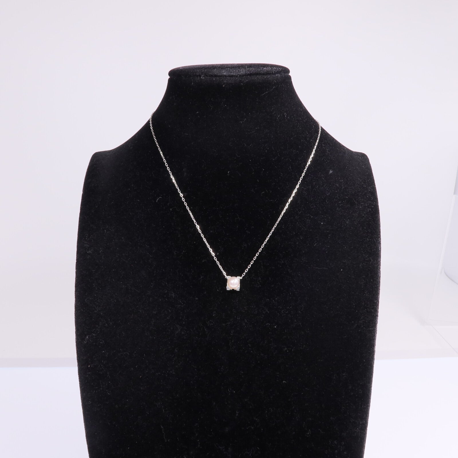 CARTIER 18K白金Pearl Necklace珍珠項鍊