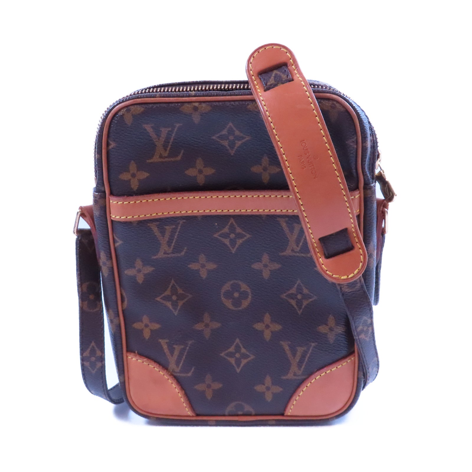 LOUIS VUITTON Monogram Danube金扣肩背袋啡色