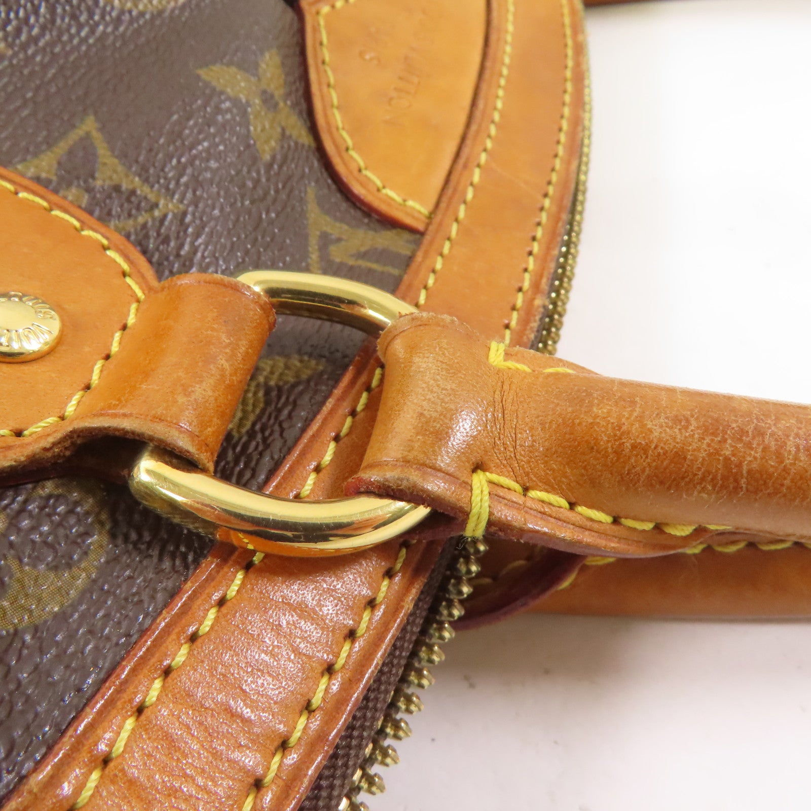 LOUIS VUITTON Monogram Tivoli PM金扣手挽袋啡色