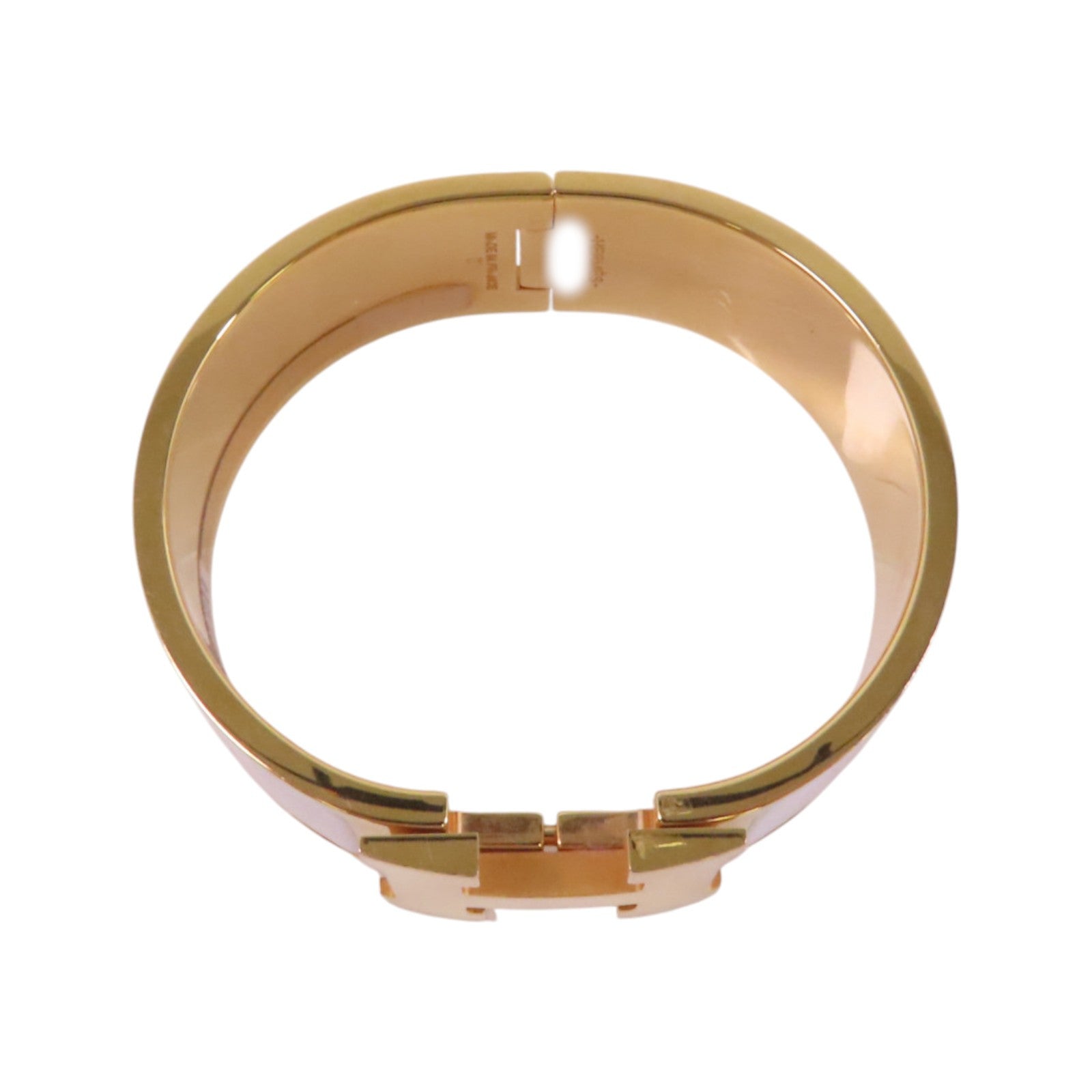 HERMES 金屬/琺瑯Clic Clac H Bracelet金扣手鐲