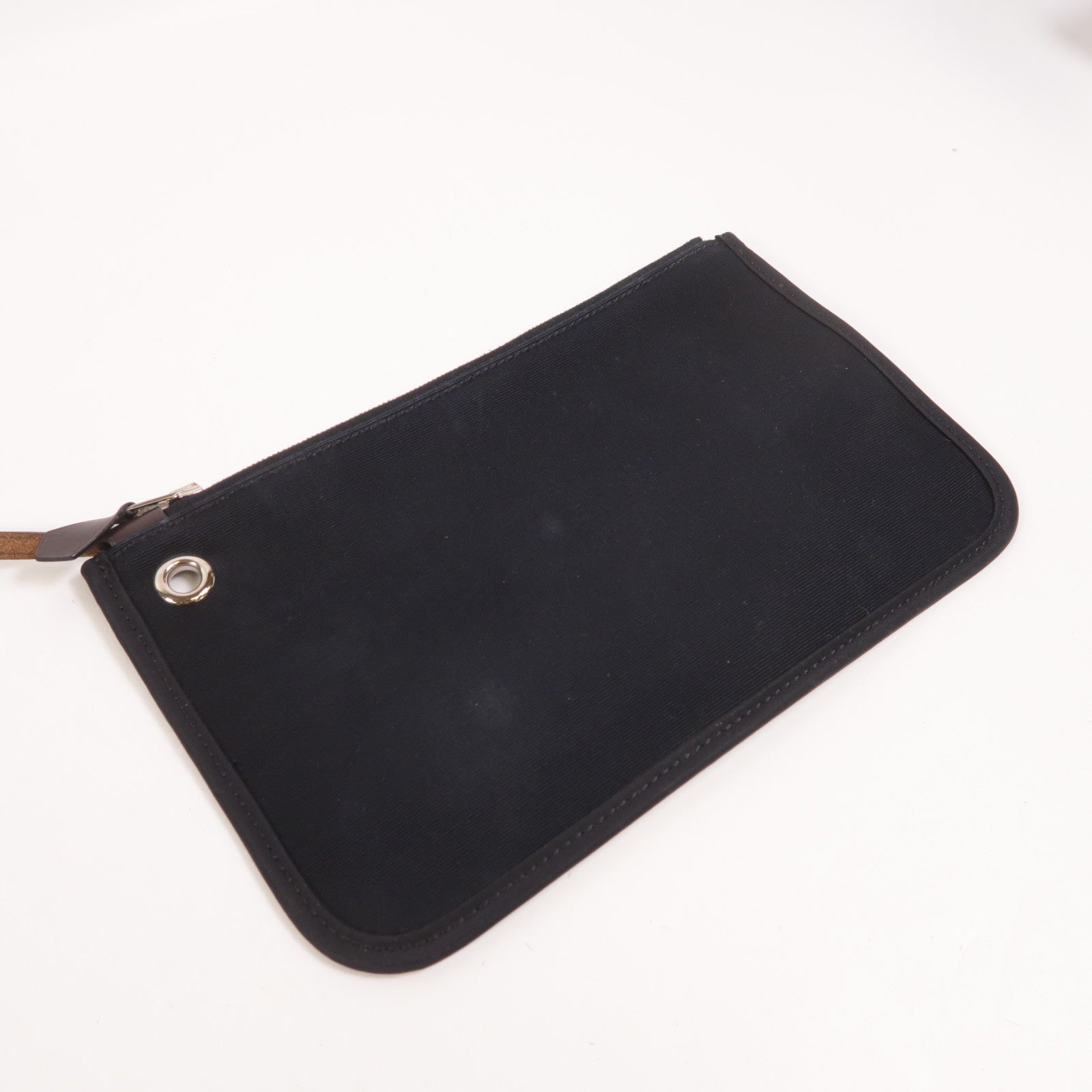 HERMES 帆布Herbag PM銀扣手挽肩背兩用袋
