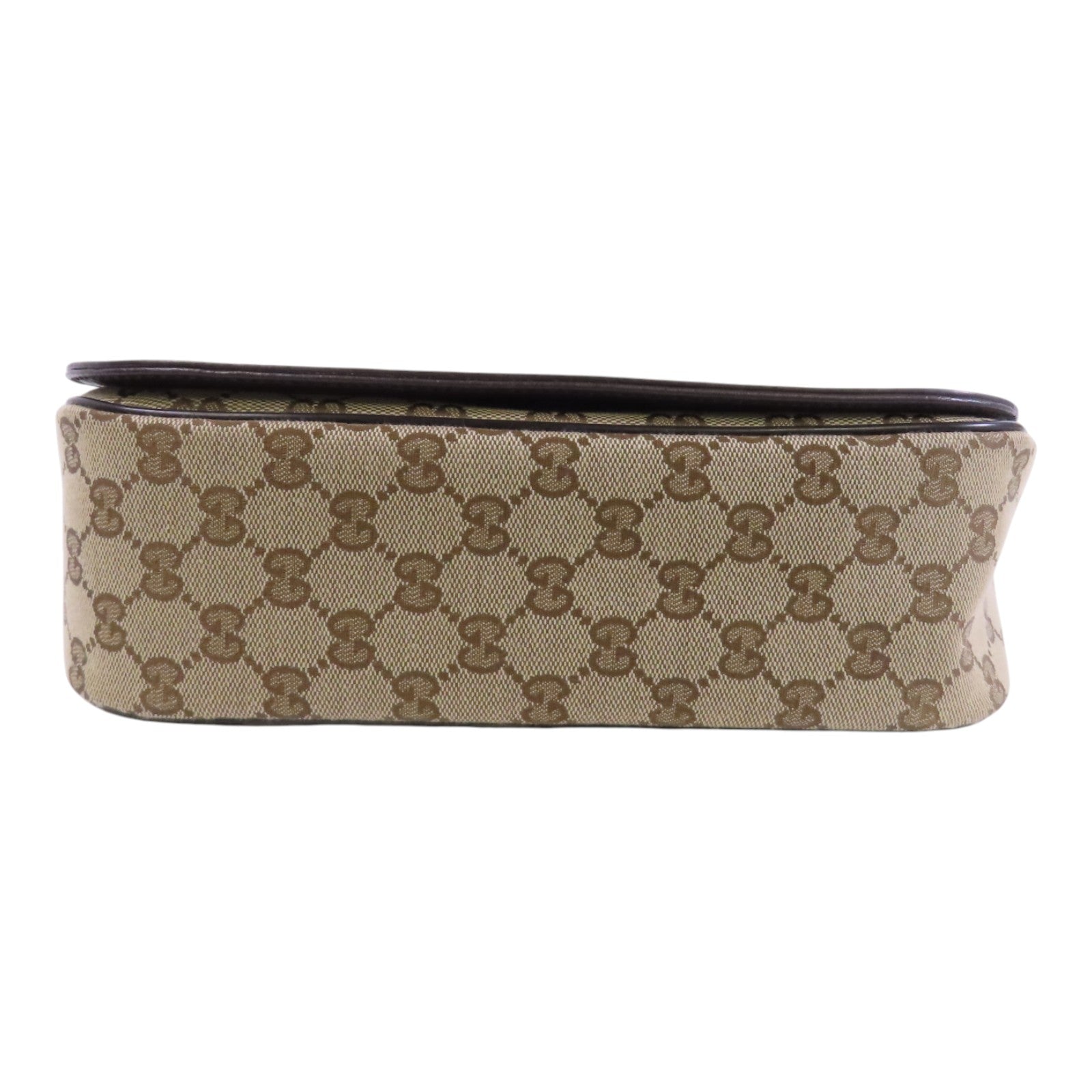 GUCCI GG帆布Shoulder Bag銀扣肩背袋