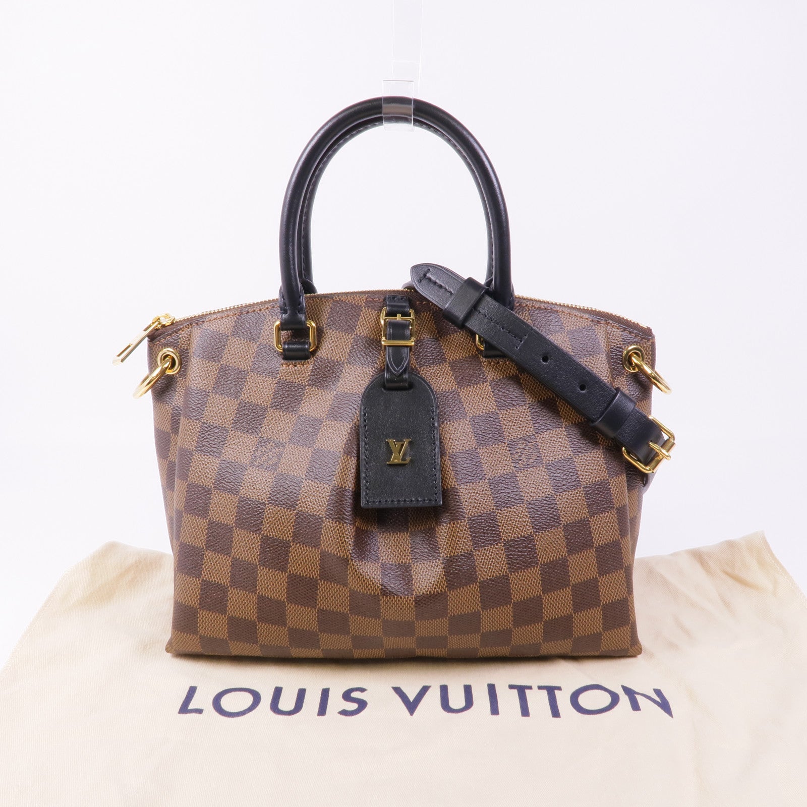 LOUIS VUITTON Damier Odeon Tote PM金扣手挽肩背兩用袋