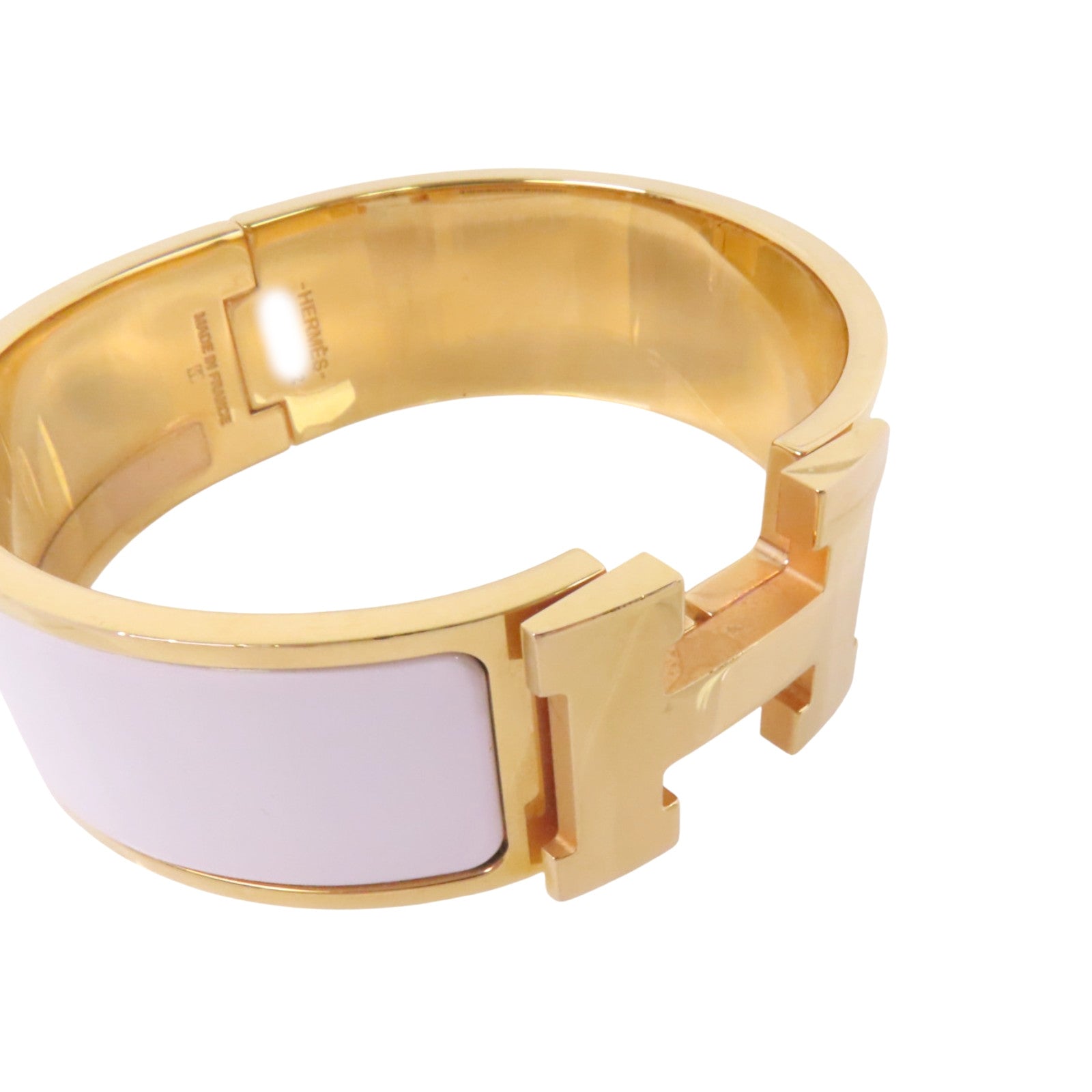 HERMES 金屬/琺瑯Clic Clac H Bracelet金扣手鐲