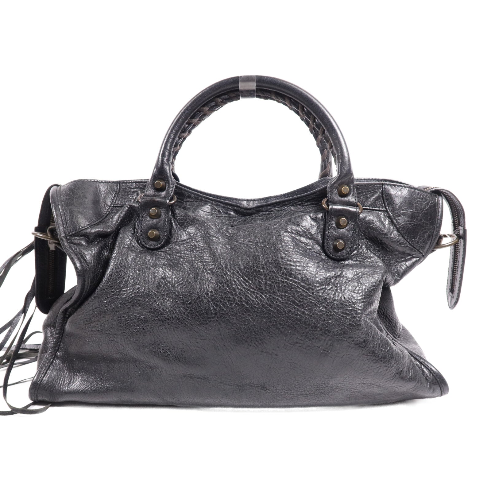 BALENCIAGA 羊皮皮革City金扣手挽肩背兩用袋