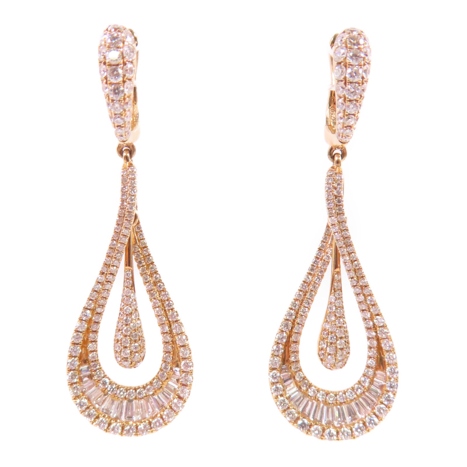 JEWELRY 【激減優惠】18K玫瑰金/鑽石Diamond Earrings耳環