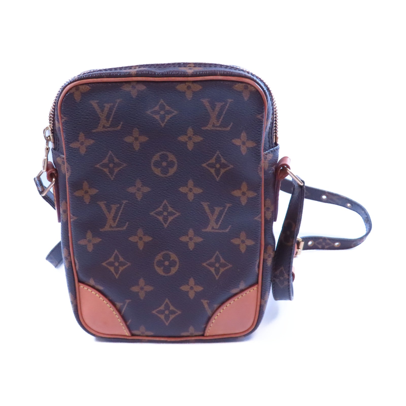 LOUIS VUITTON Monogram Danube金扣肩背袋啡色