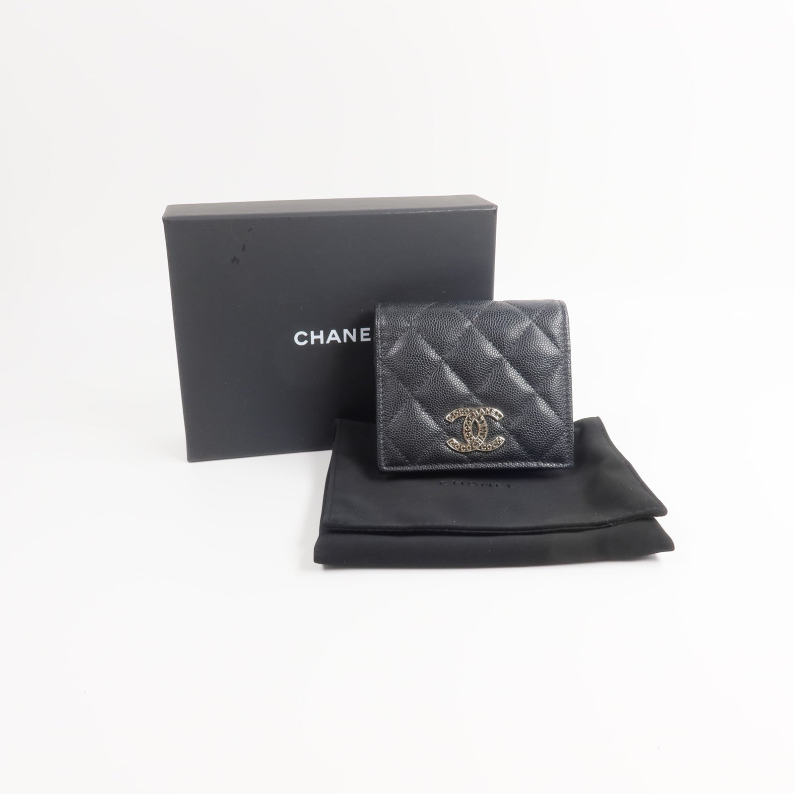 CHANEL 牛皮皮革Fold Wallet錢包