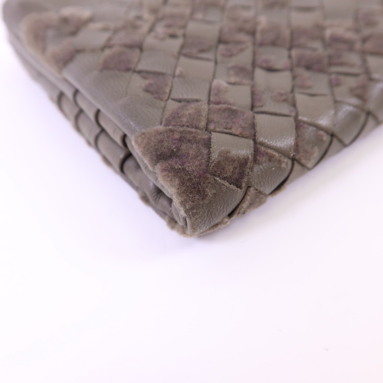 BOTTEGA VENETA 【激減優惠】織紋皮革/天鵝絨Long Wallet長錢包