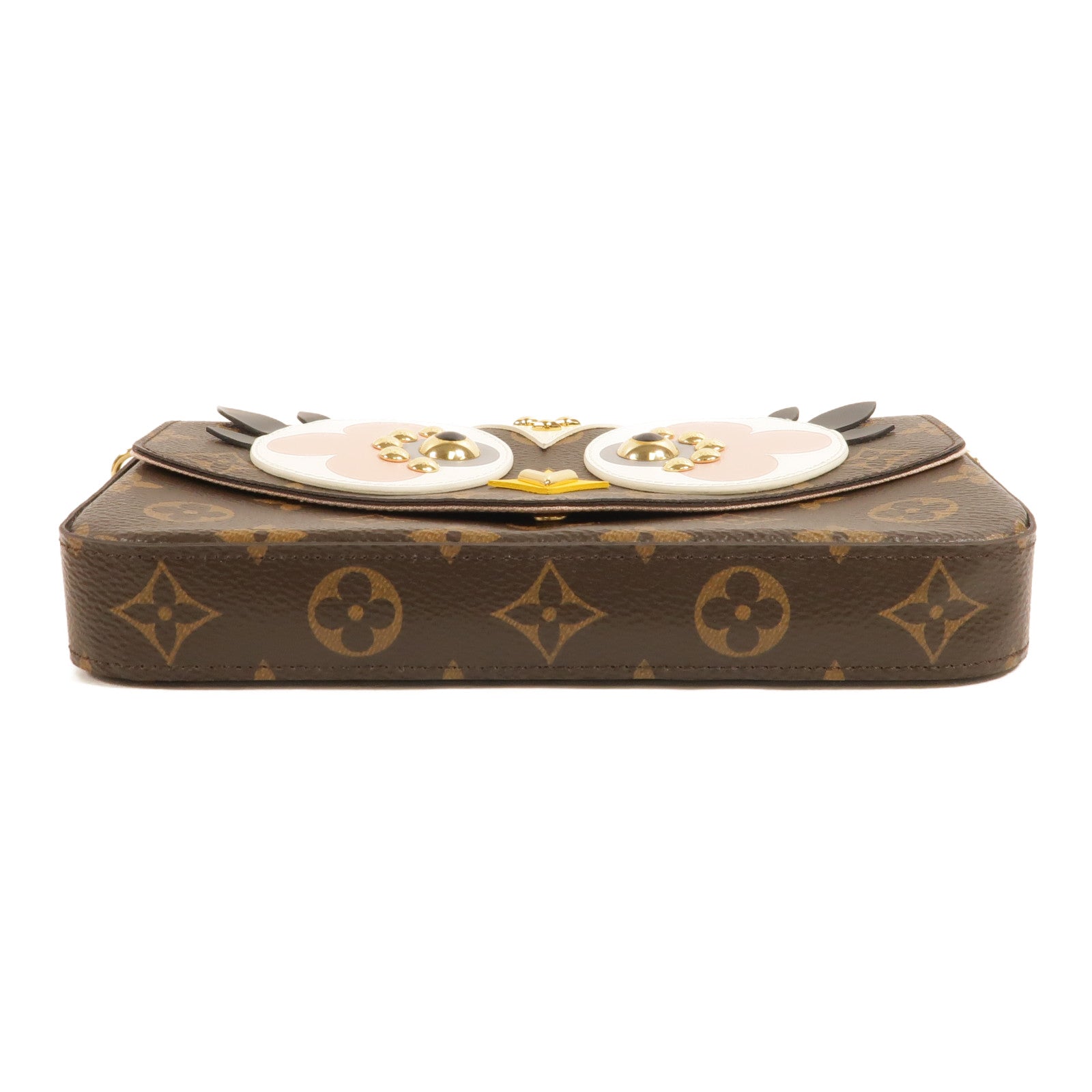 LOUIS VUITTON Monogram Lovely Birds Felicie Pochette金扣肩背袋