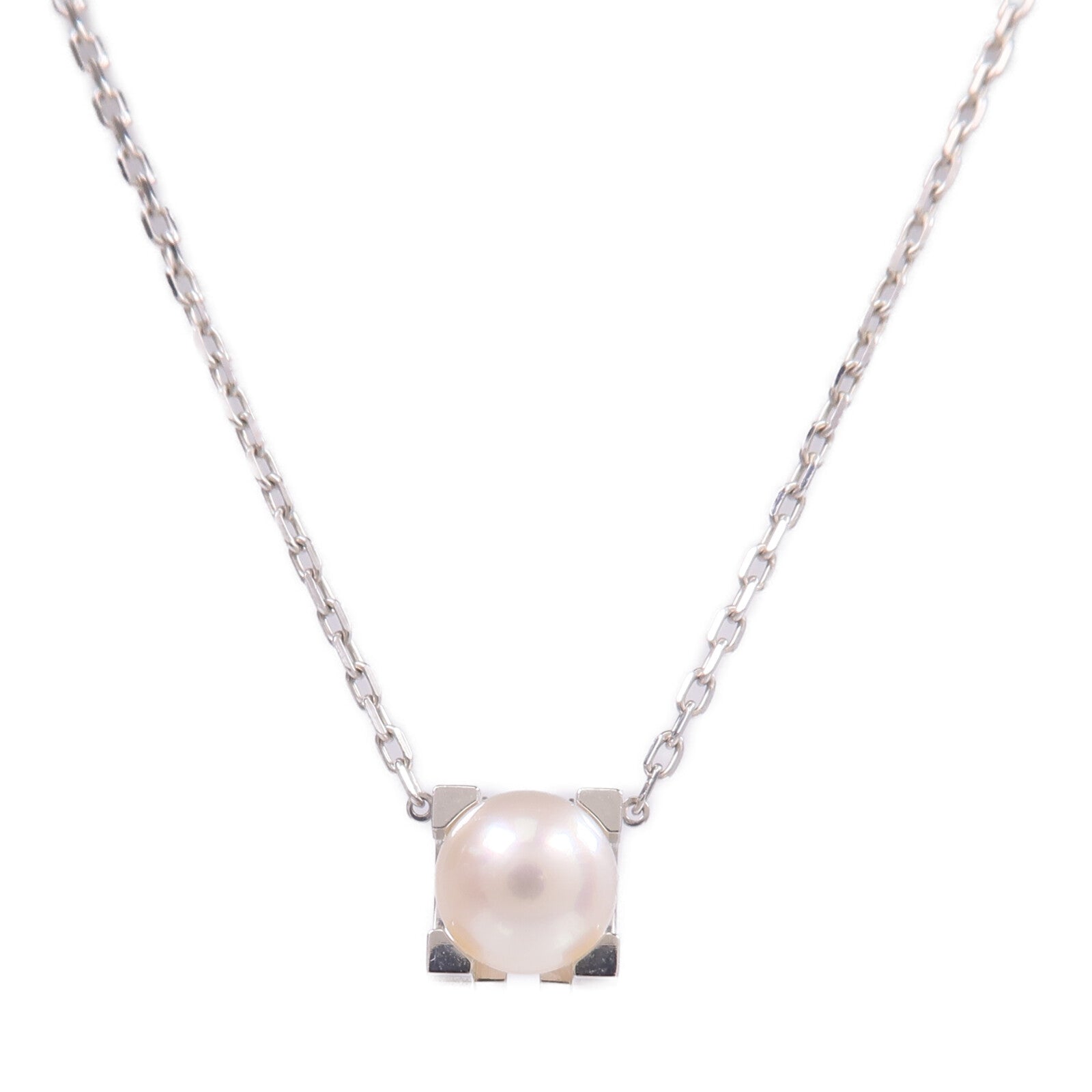 CARTIER 18K白金Pearl Necklace珍珠項鍊