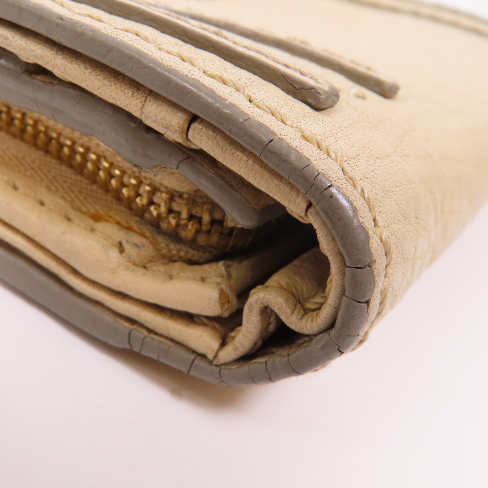 Chloe 牛皮皮革Wallet金扣錢包