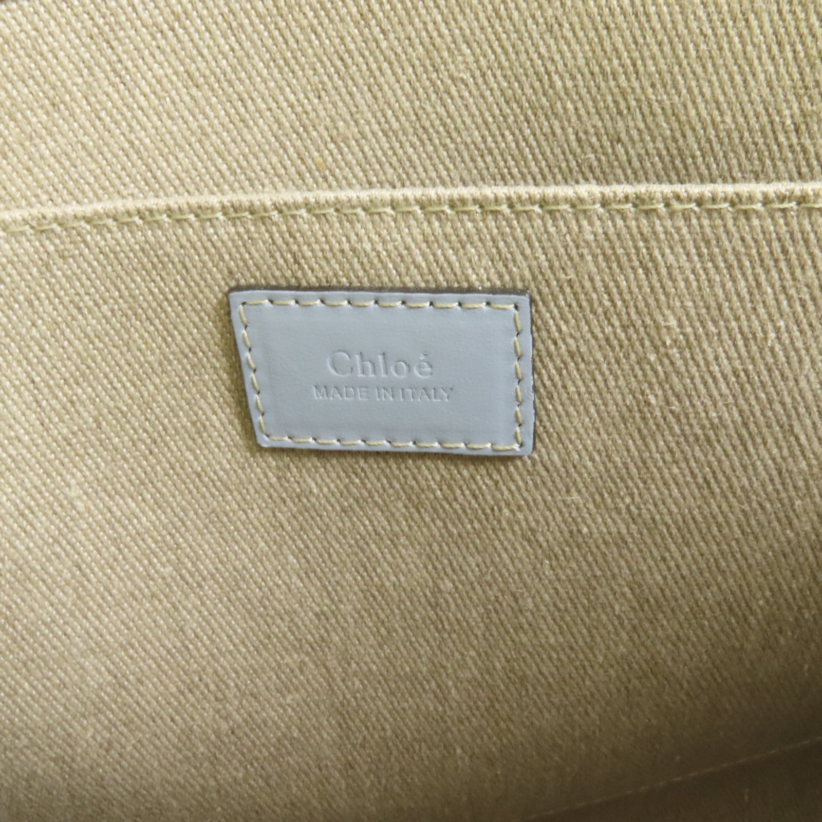 Chloe 帆布Woody手挽袋