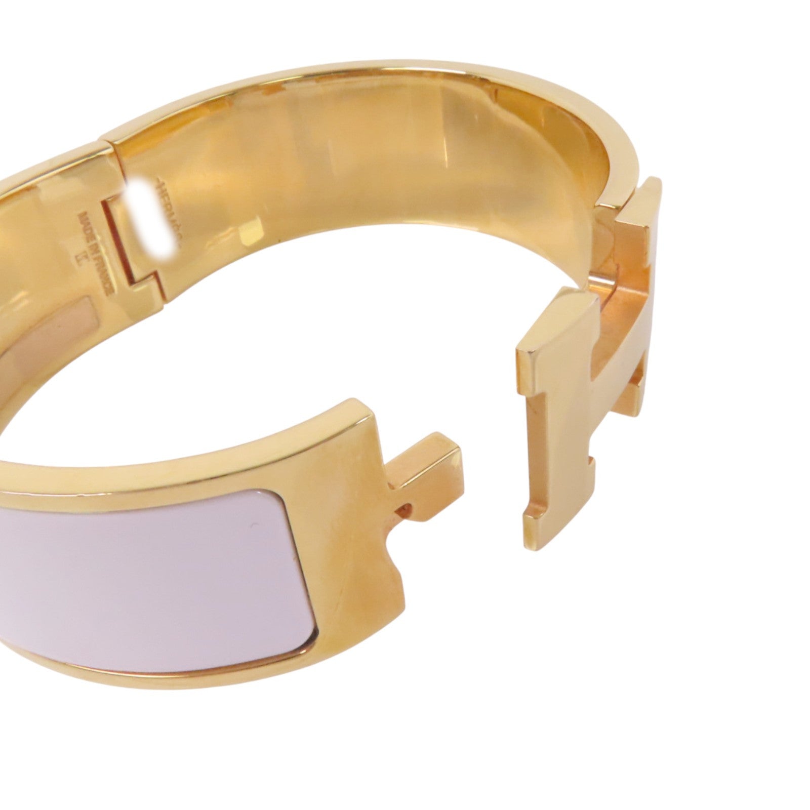 HERMES 金屬/琺瑯Clic Clac H Bracelet金扣手鐲