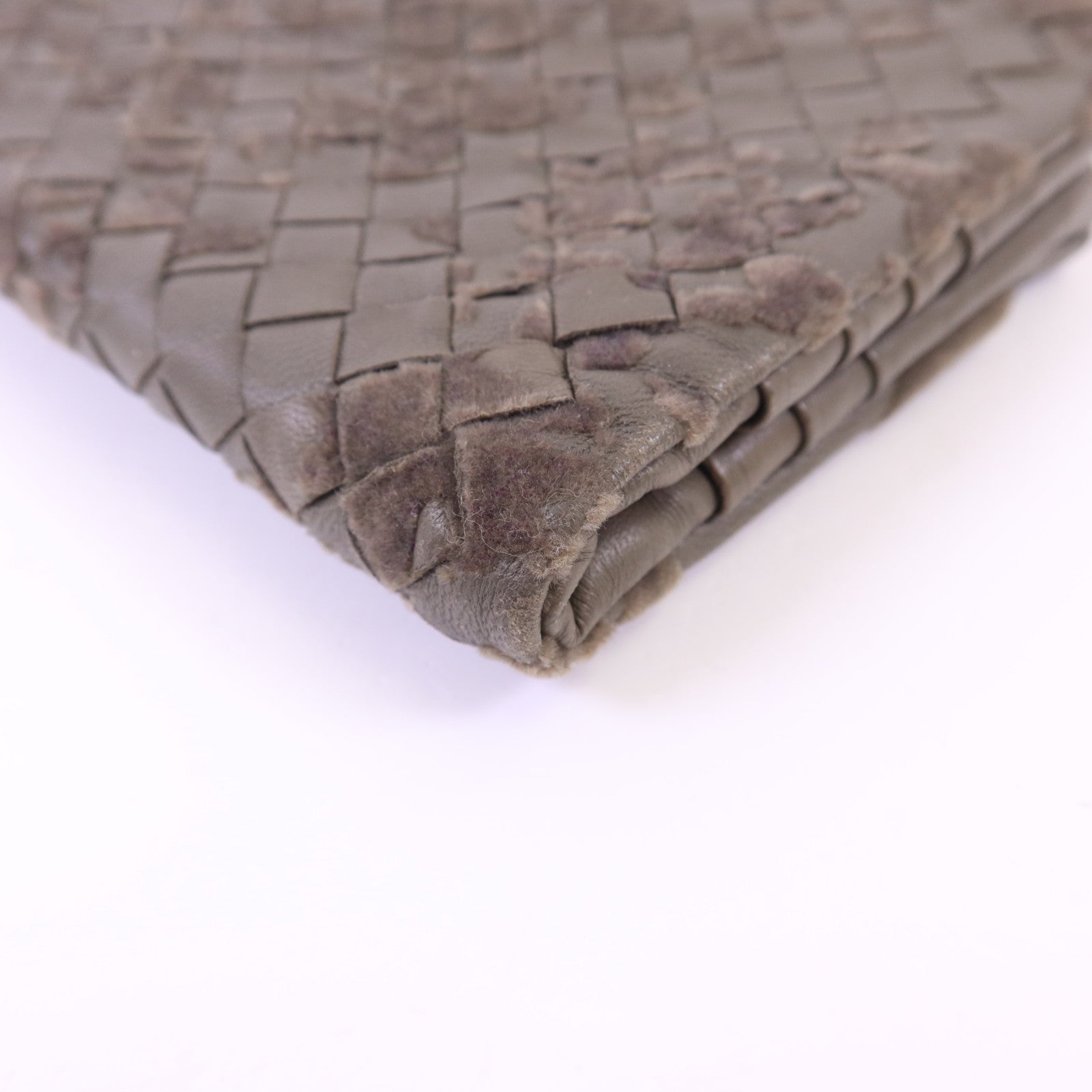 BOTTEGA VENETA 【激減優惠】織紋皮革/天鵝絨Long Wallet長錢包