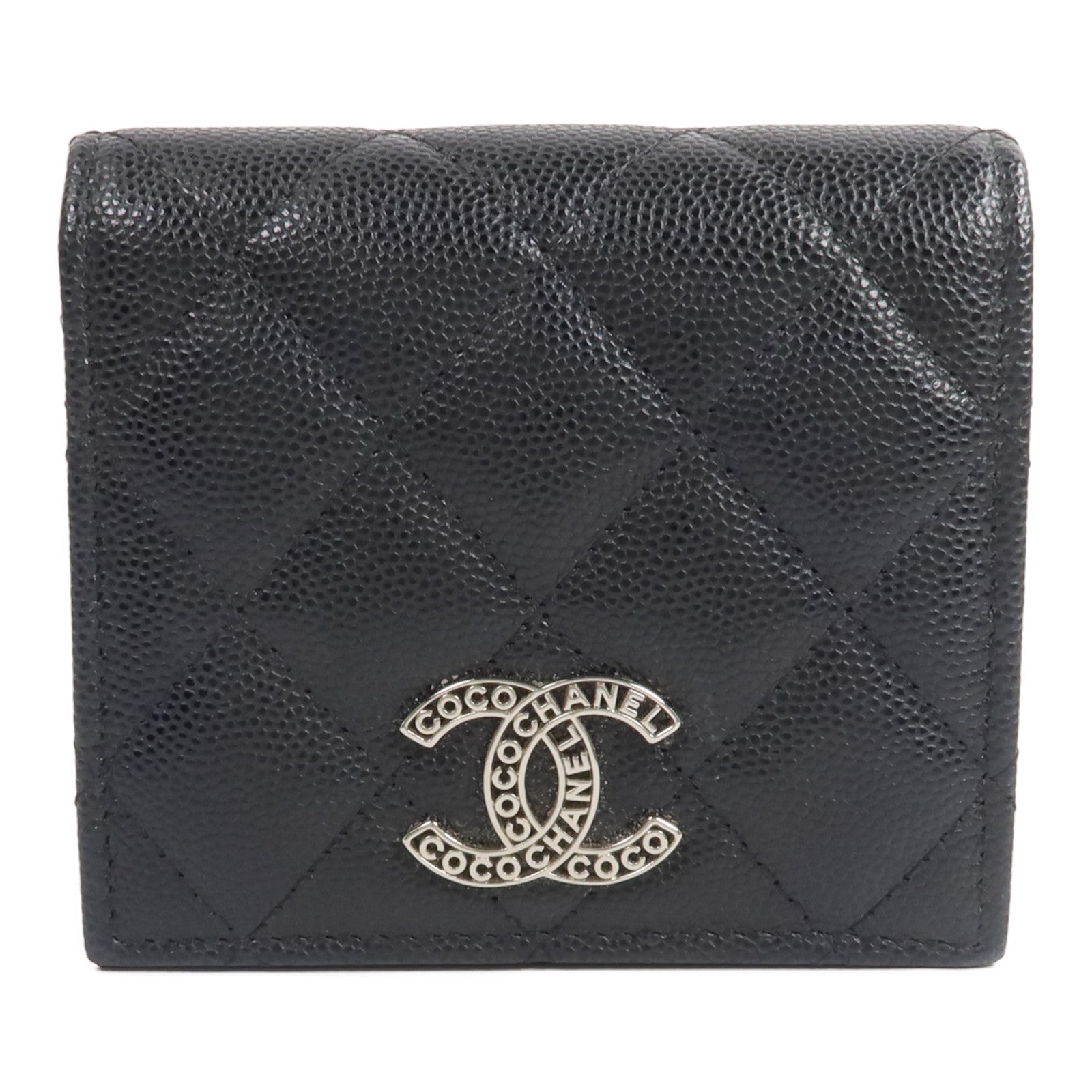 CHANEL 牛皮皮革Fold Wallet錢包