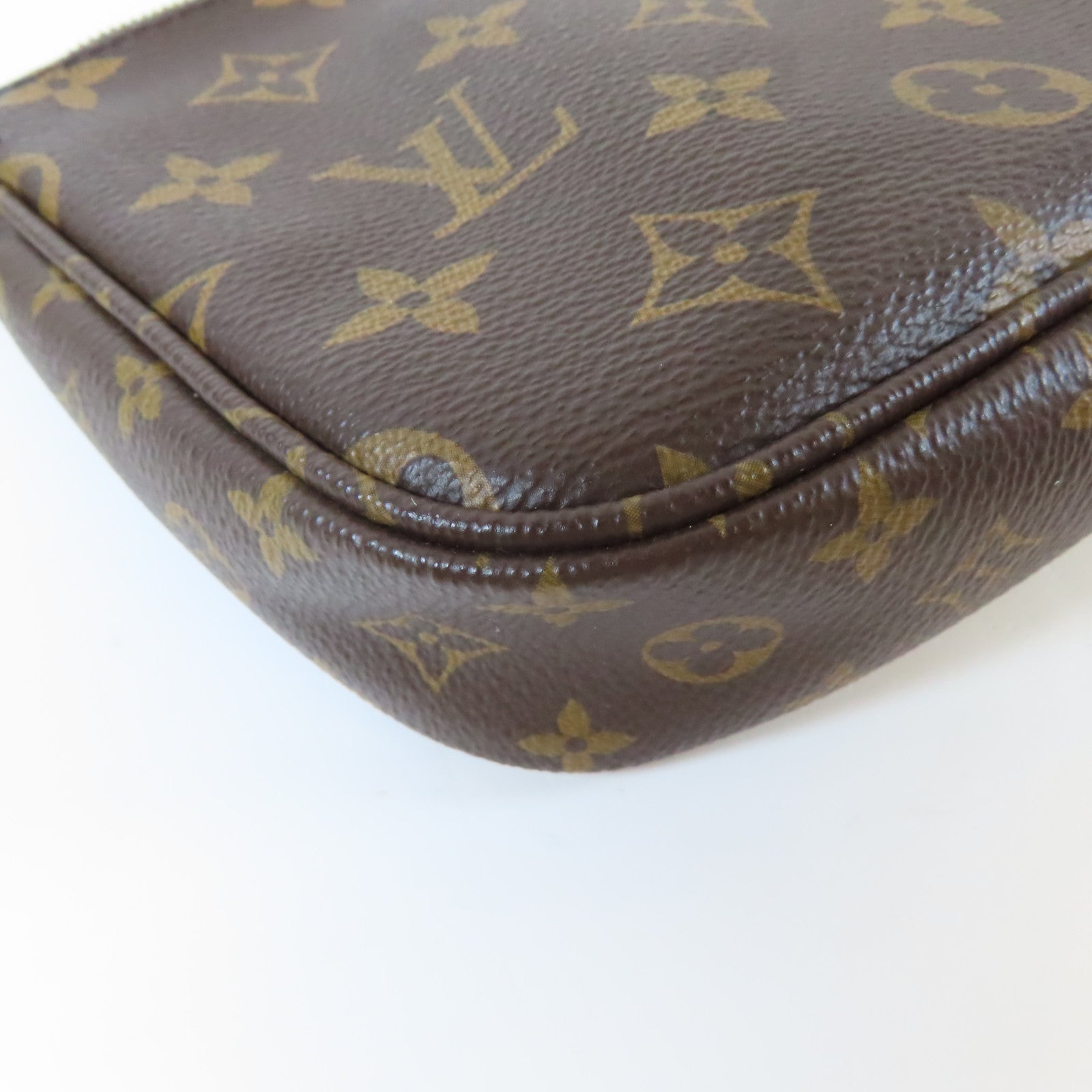 LOUIS VUITTON Monogram Multi Pochette Accessories金扣肩背袋啡色