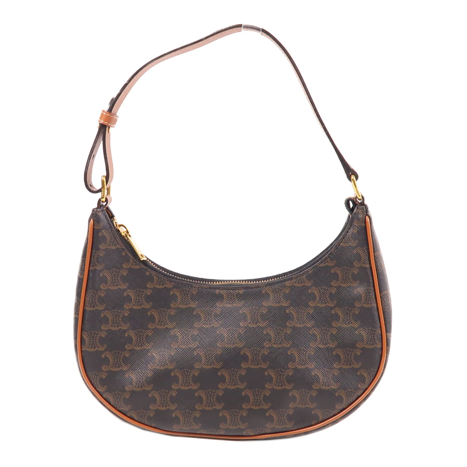 CELINE 塗層帆布Ava金扣肩背袋