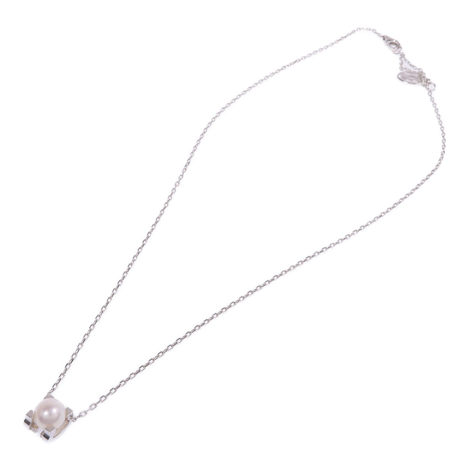 CARTIER 18K白金Pearl Necklace珍珠項鍊