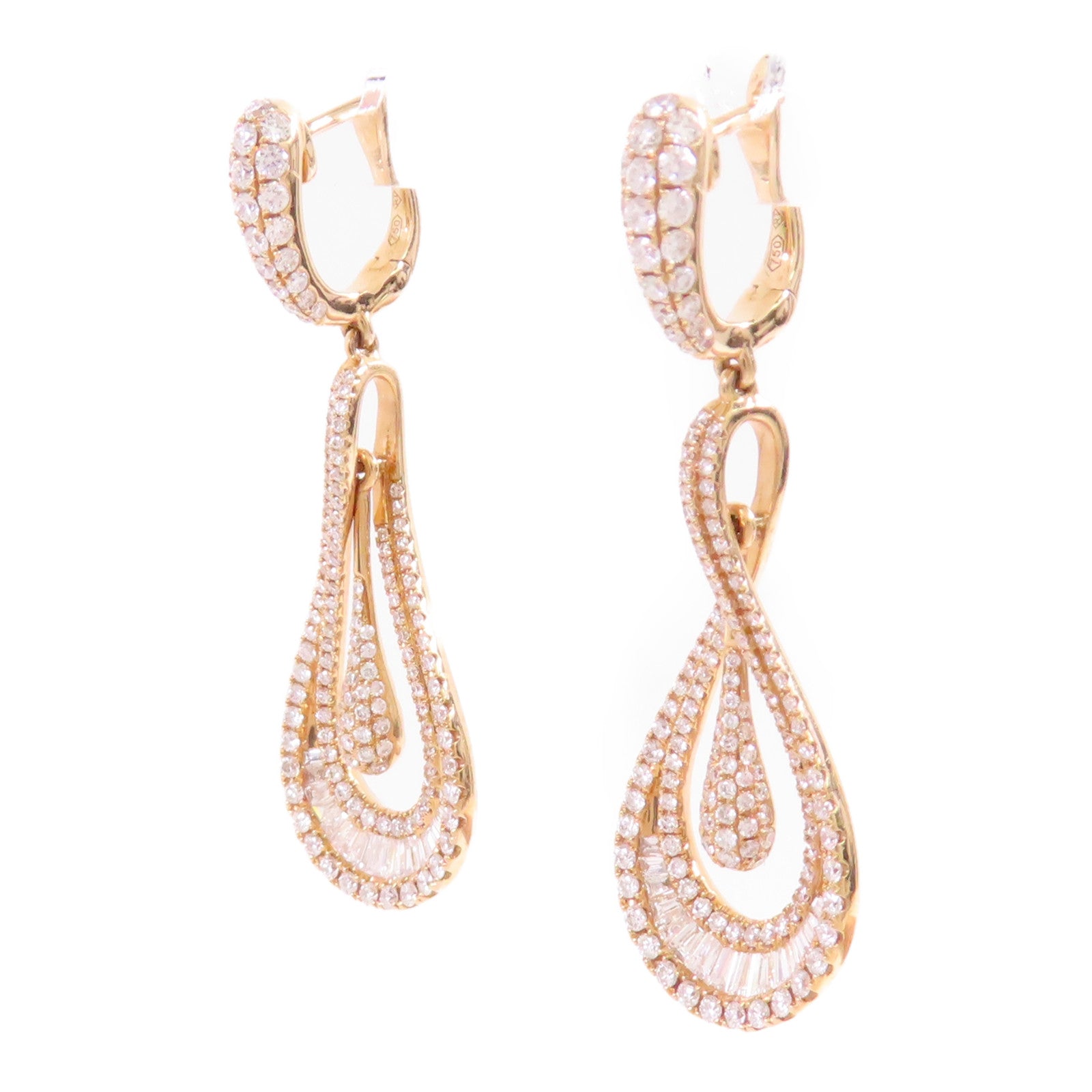 JEWELRY 【激減優惠】18K玫瑰金/鑽石Diamond Earrings耳環