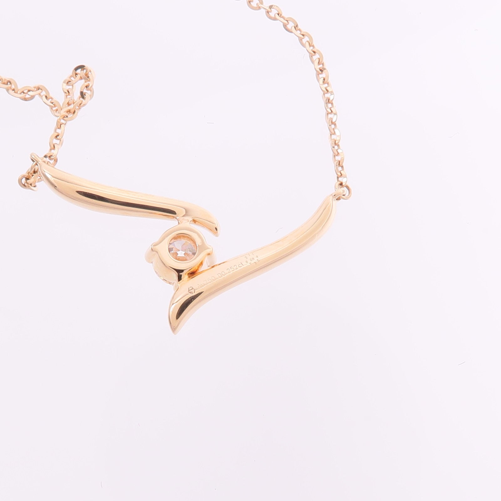 JEWELRY 18K玫瑰金Diamond Necklace鑽石項鍊