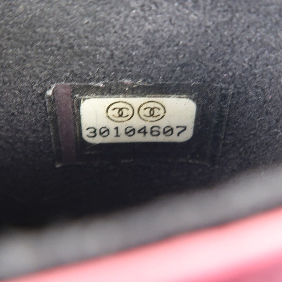 CHANEL 斜紋軟呢Phone Bag金扣鏈帶肩背袋