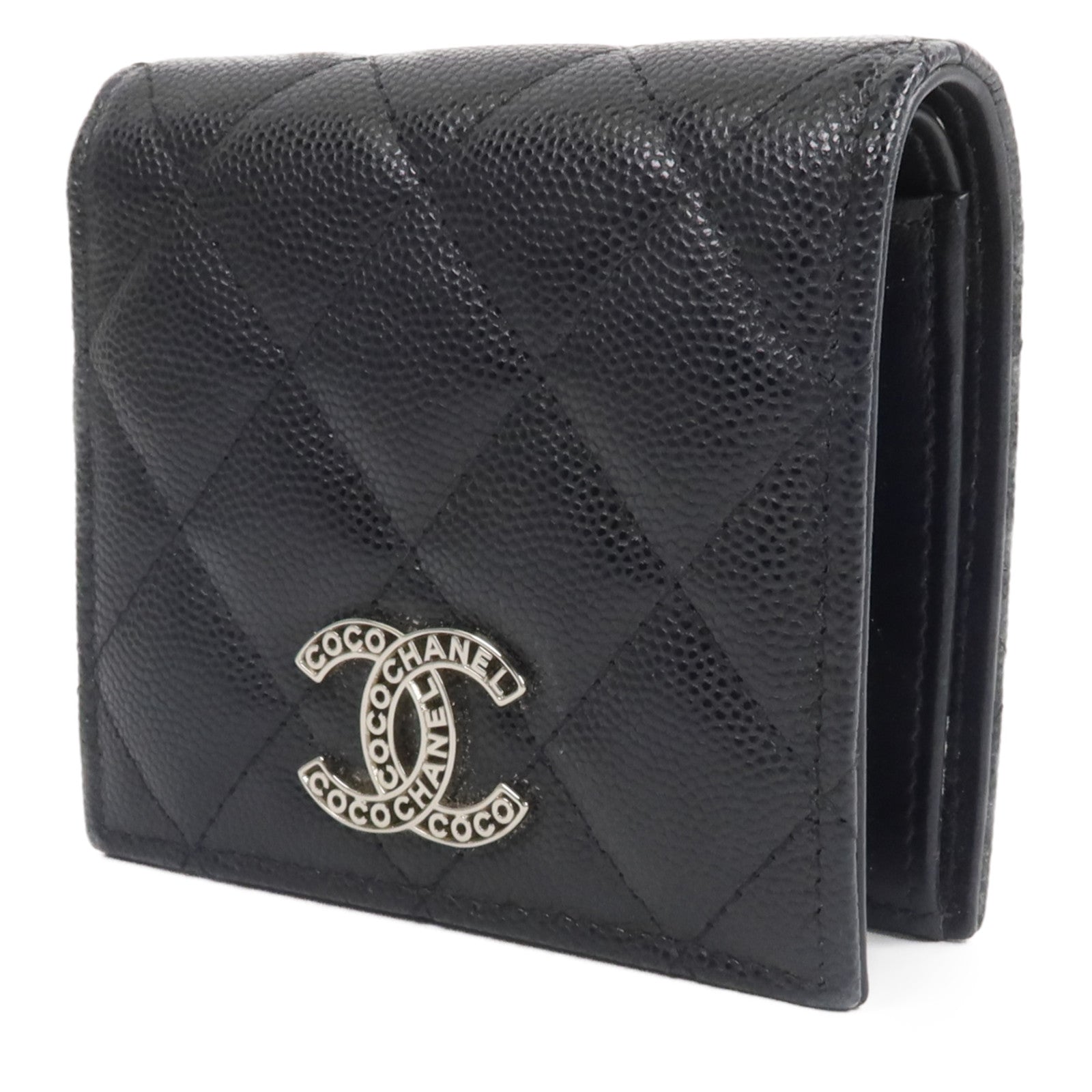 CHANEL 牛皮皮革Fold Wallet錢包