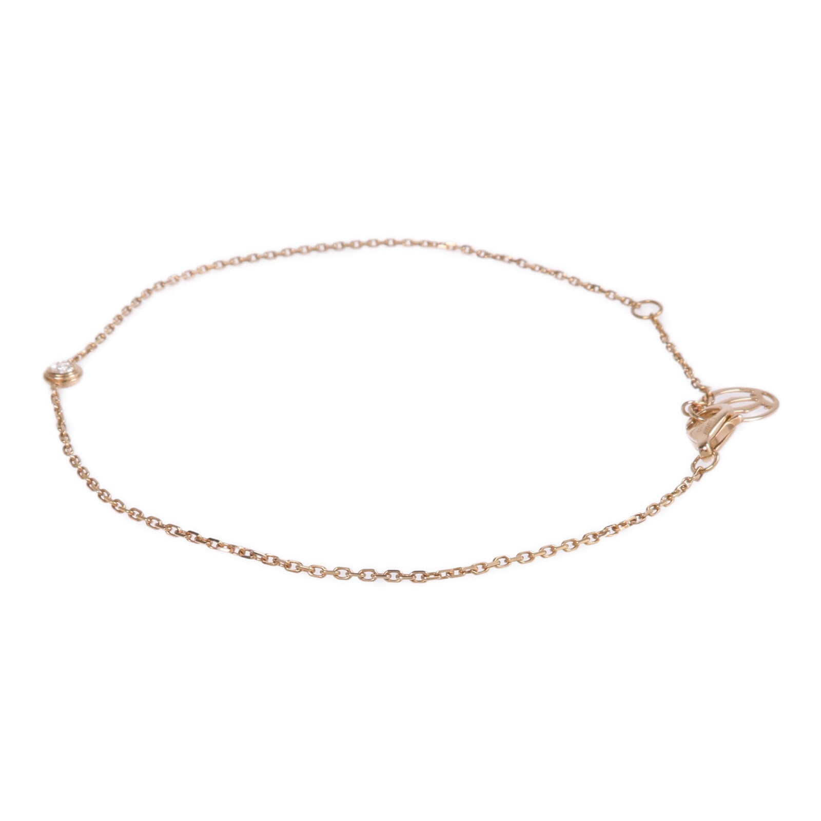CARTIER 18K玫瑰金d'Amour Bracelet Diamond鑽石手鏈