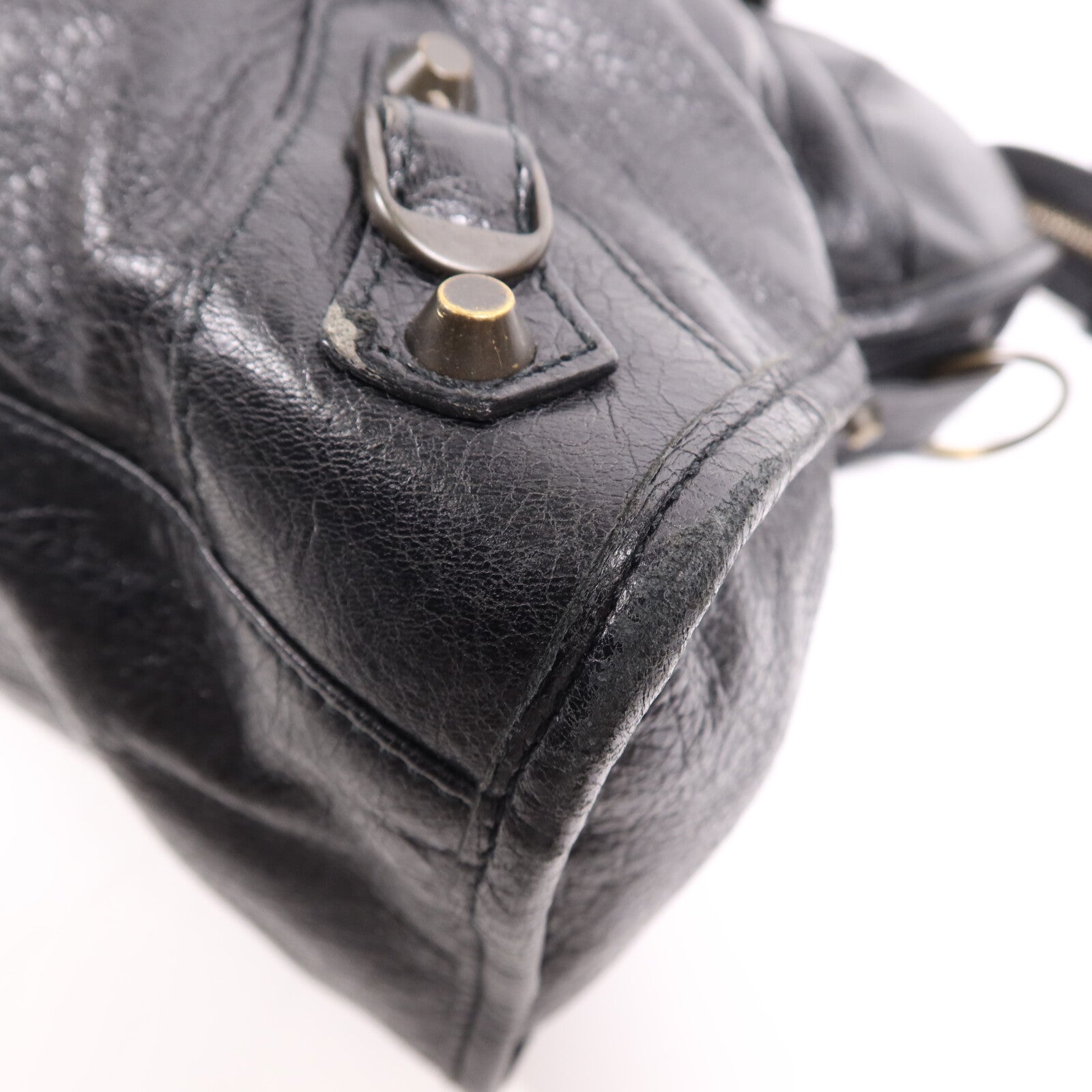 BALENCIAGA 羊皮皮革City金扣手挽肩背兩用袋