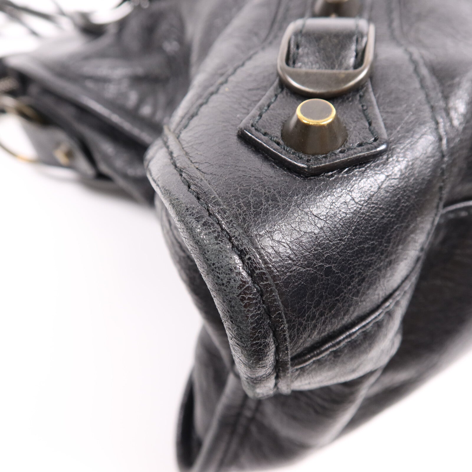 BALENCIAGA 羊皮皮革City金扣手挽肩背兩用袋