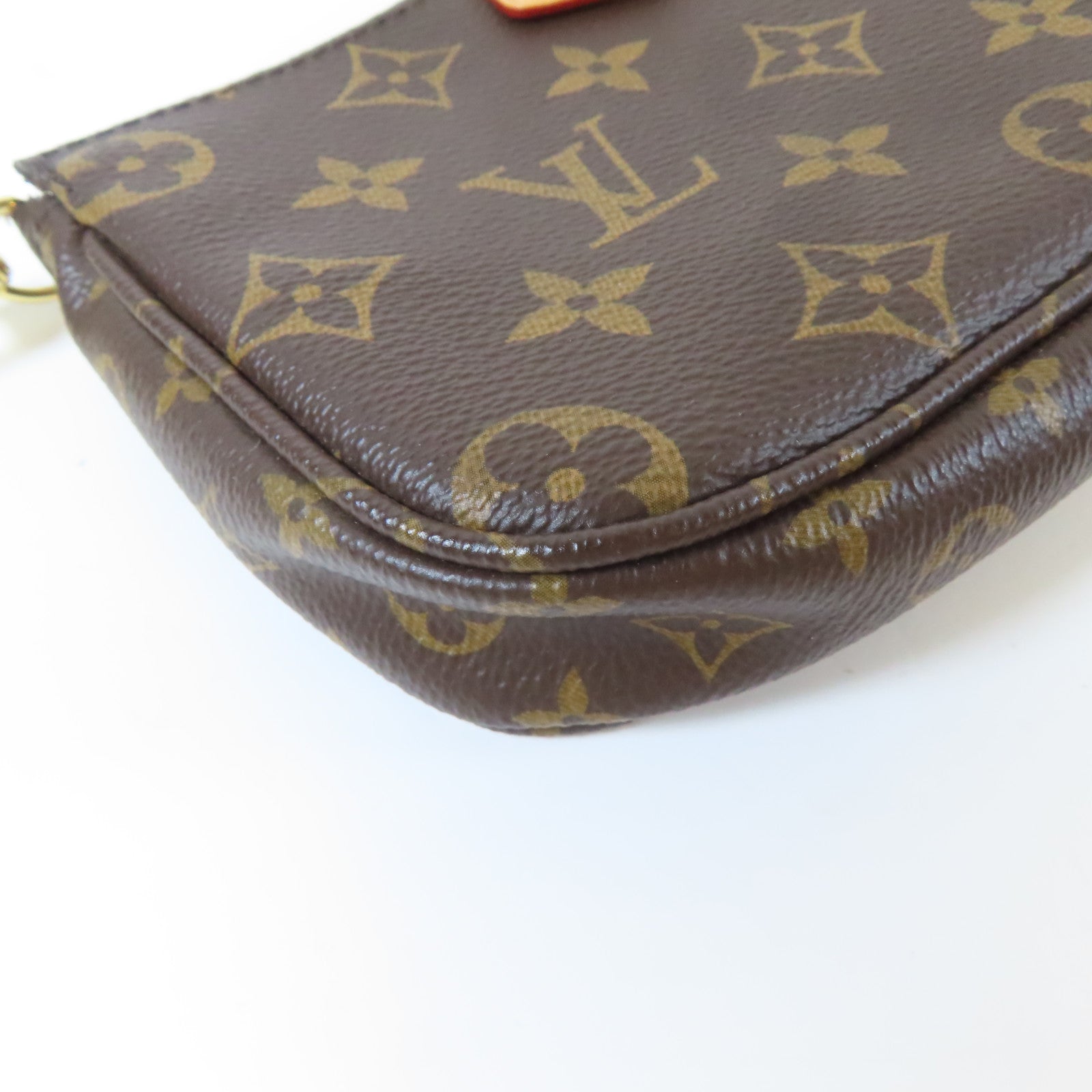 LOUIS VUITTON Monogram Multi Pochette Accessories金扣肩背袋啡色