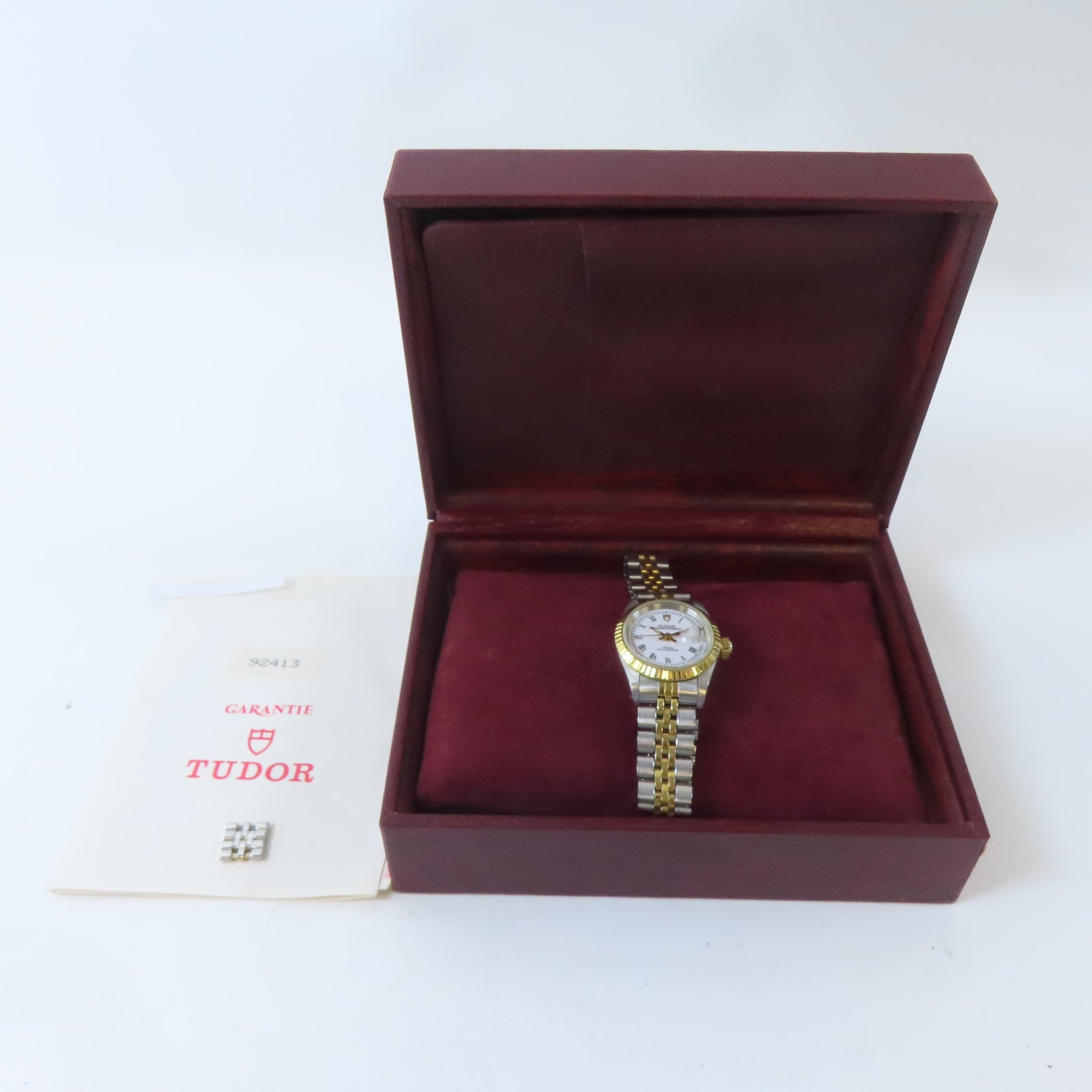 TUDOR Princess Oysterdate18K黃金/不鏽鋼手錶自動機芯白色#17cm