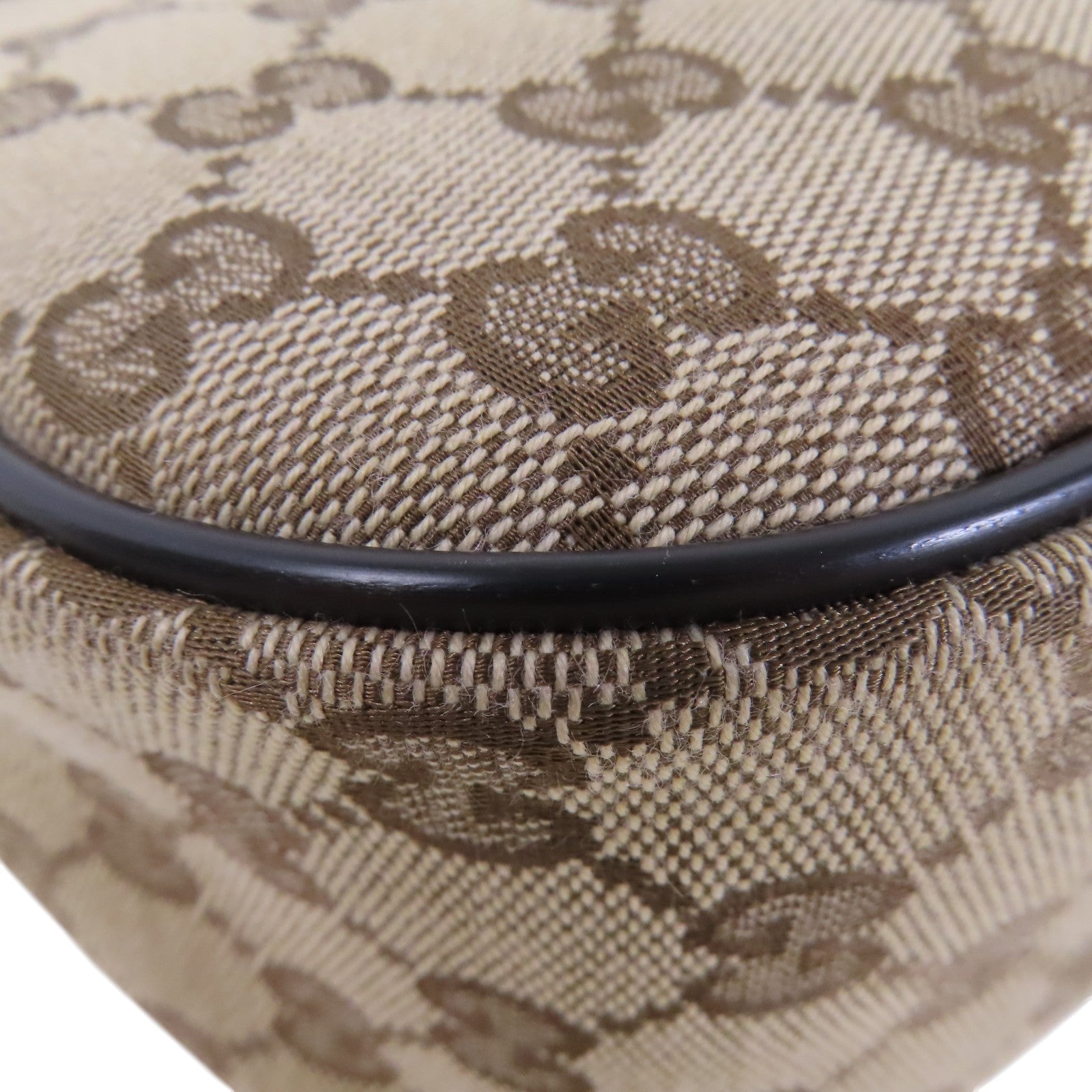 GUCCI GG帆布Shoulder Bag銀扣肩背袋